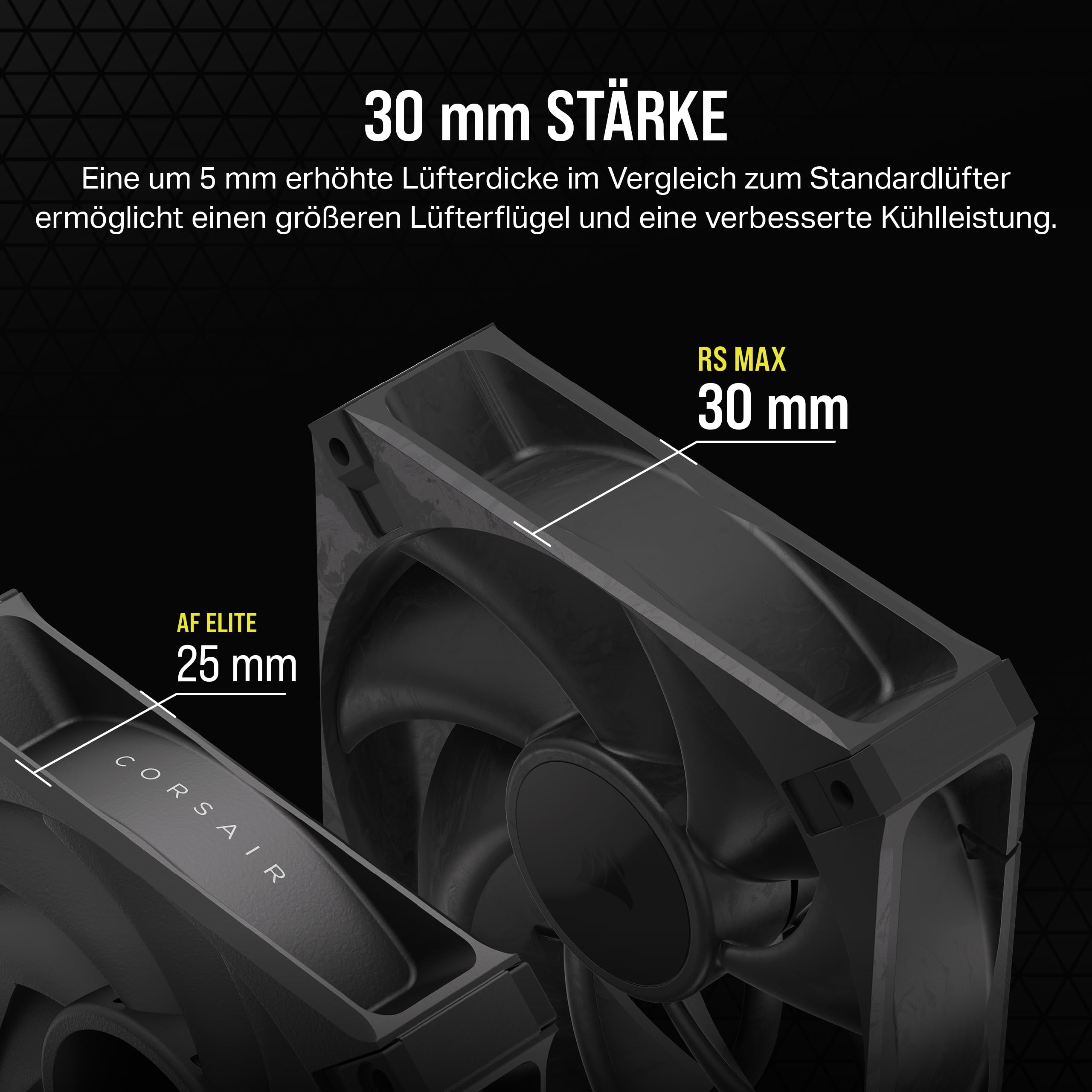 corsair-rs120-max-120-mm-pwm-l-fter-30-mm-dicke-hoher-statischer-druck-dreierpac image 3