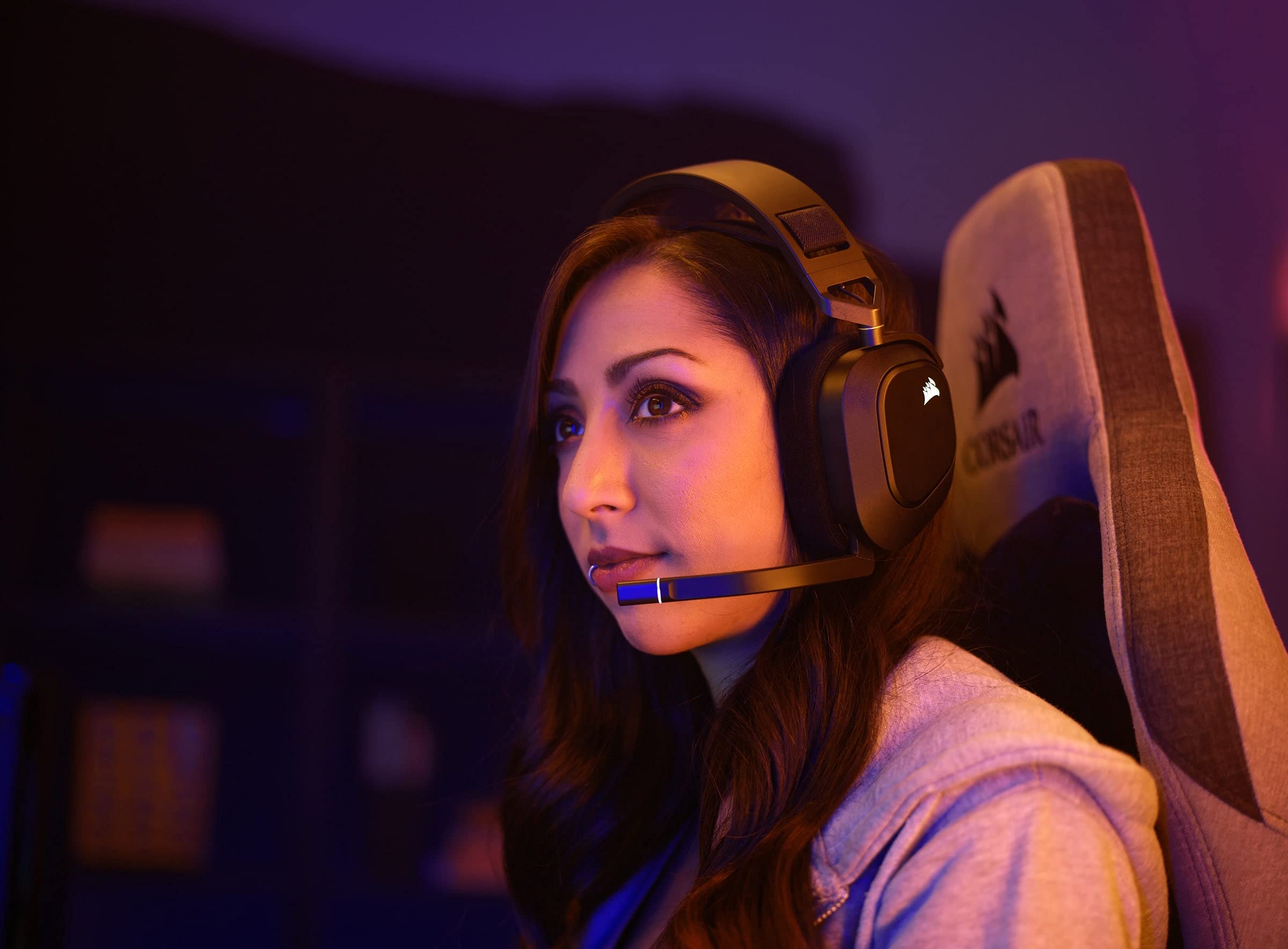 corsair-hs80-rgb-wireless-multiplattform-gaming-headset-carbon-dolby-atmos-50mm- image 2