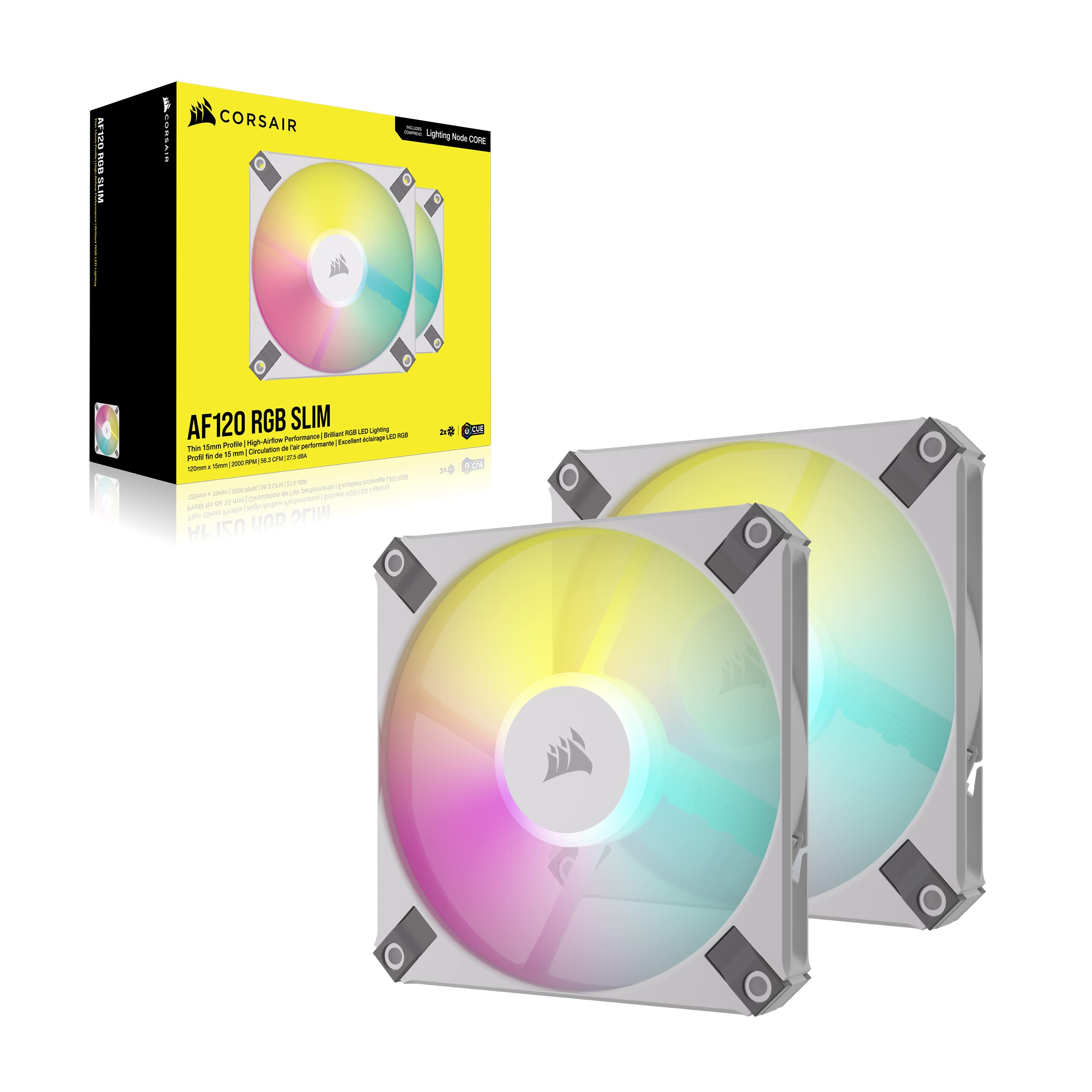 corsair-af120-rgb-slim-120-mm-pwm-l-fter-doppelpack-mit-lighting-node-core-wei image 8