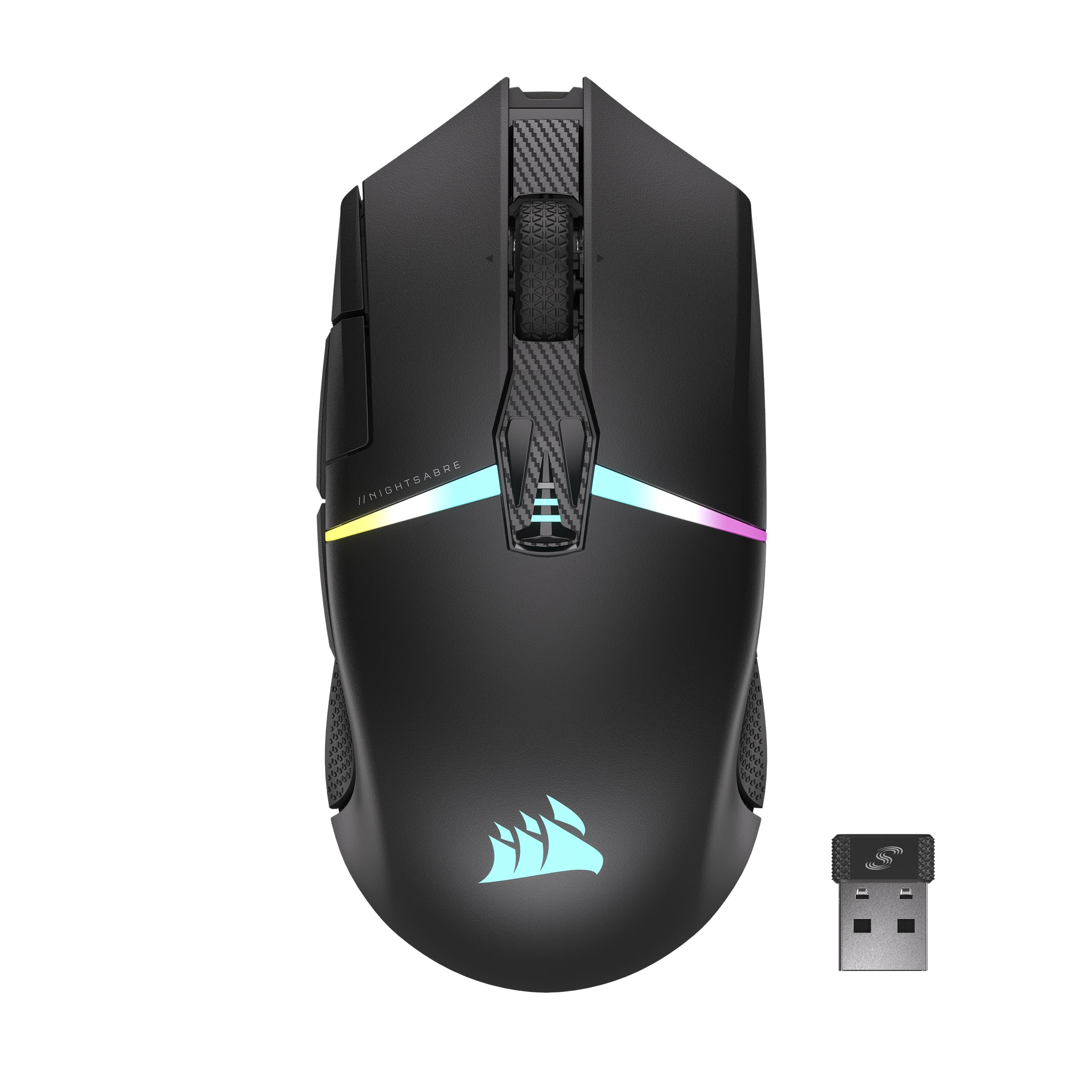corsair-nightsabre-rgb-wireless-gaming-maus-26-000-dpi-11-tasten-100h-akku-schwa image 1