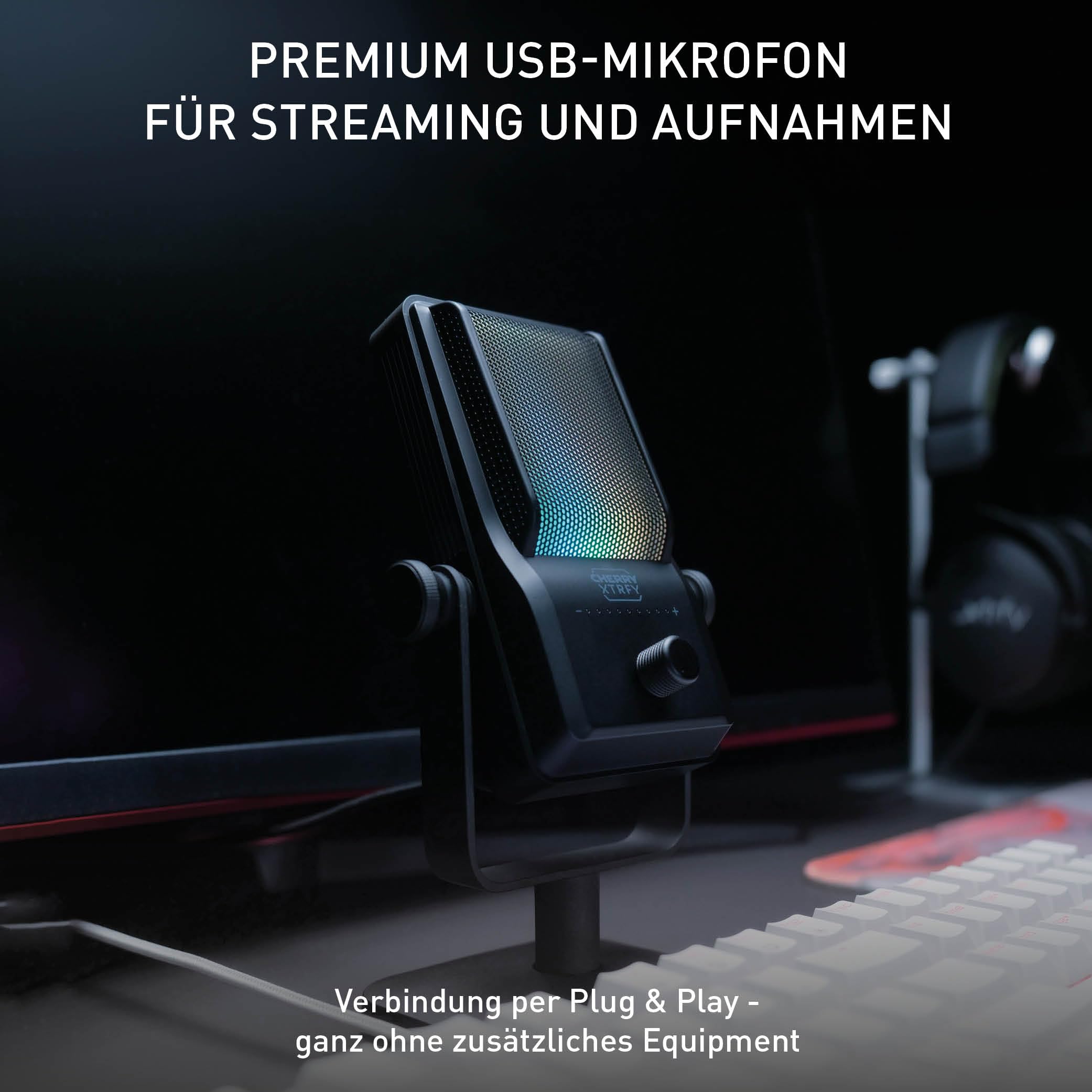 cherry-xtrfy-ngale-r-premium-usb-mikrofon-cardioid-rgb-retro-design-schwarz image 2