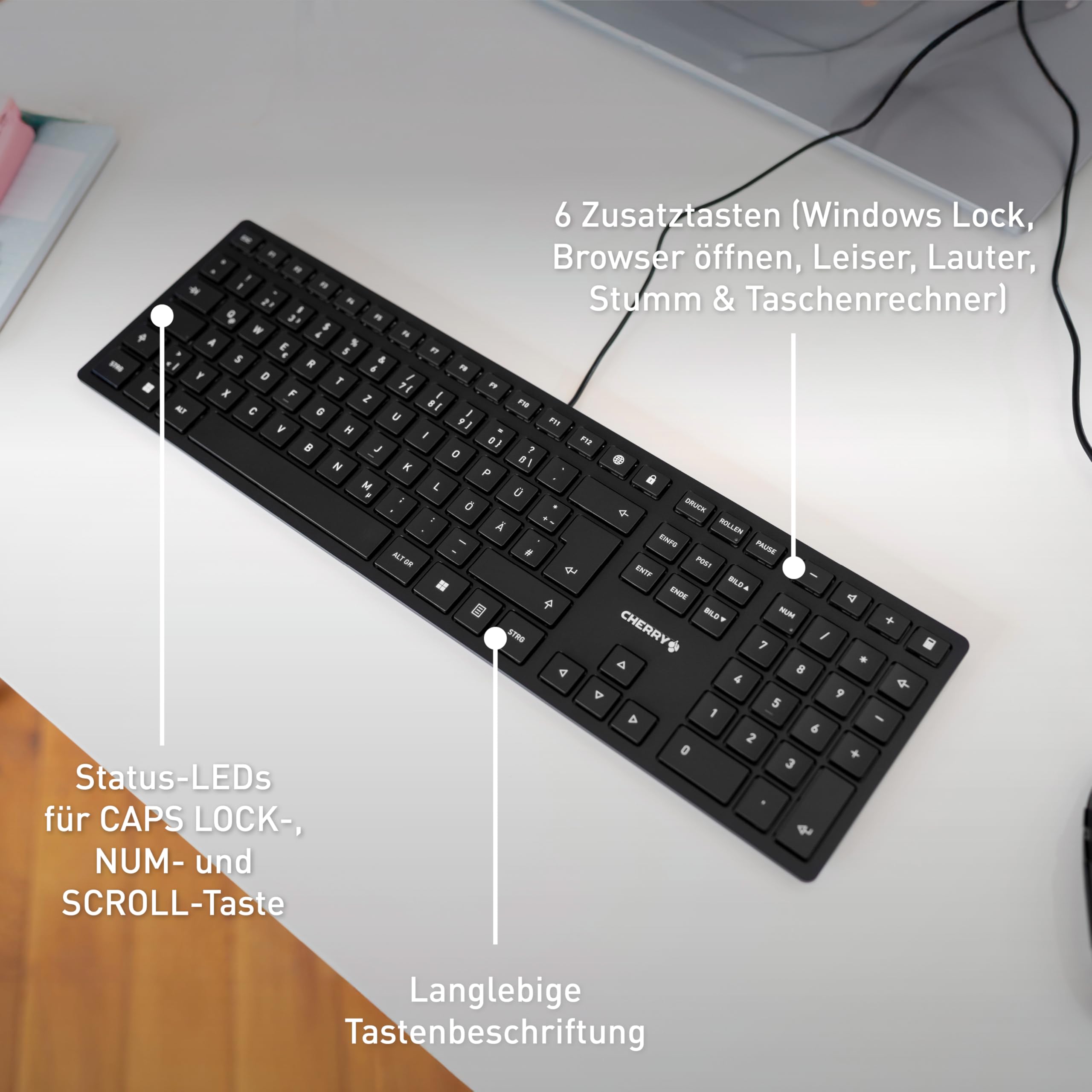 cherry-kc-6000-slim-kabellose-usb-tastatur-mit-sondertasten image 6