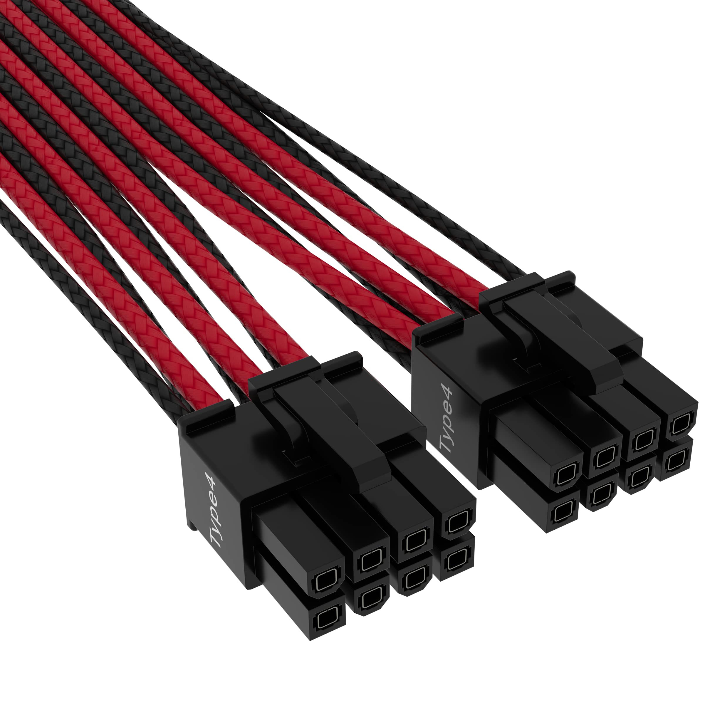 corsair-premium-600w-pcie-5-0-12vhpwr-netzteilkabel-typ-4-mesh-paracord-schwarz- image 2