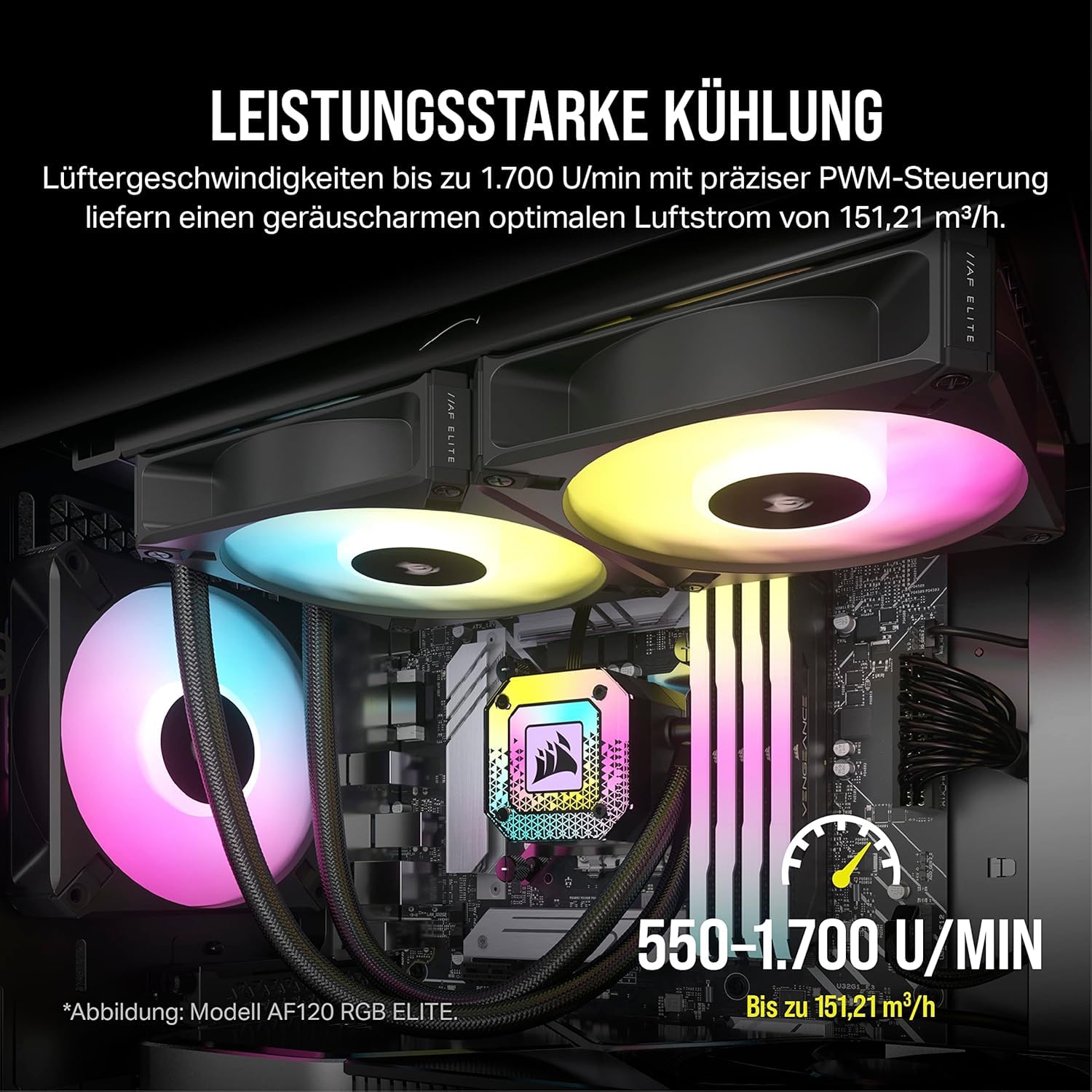 corsair-icue-af140-rgb-elite-140mm-pwm-l-fter-doppelpack-schwarz image 3