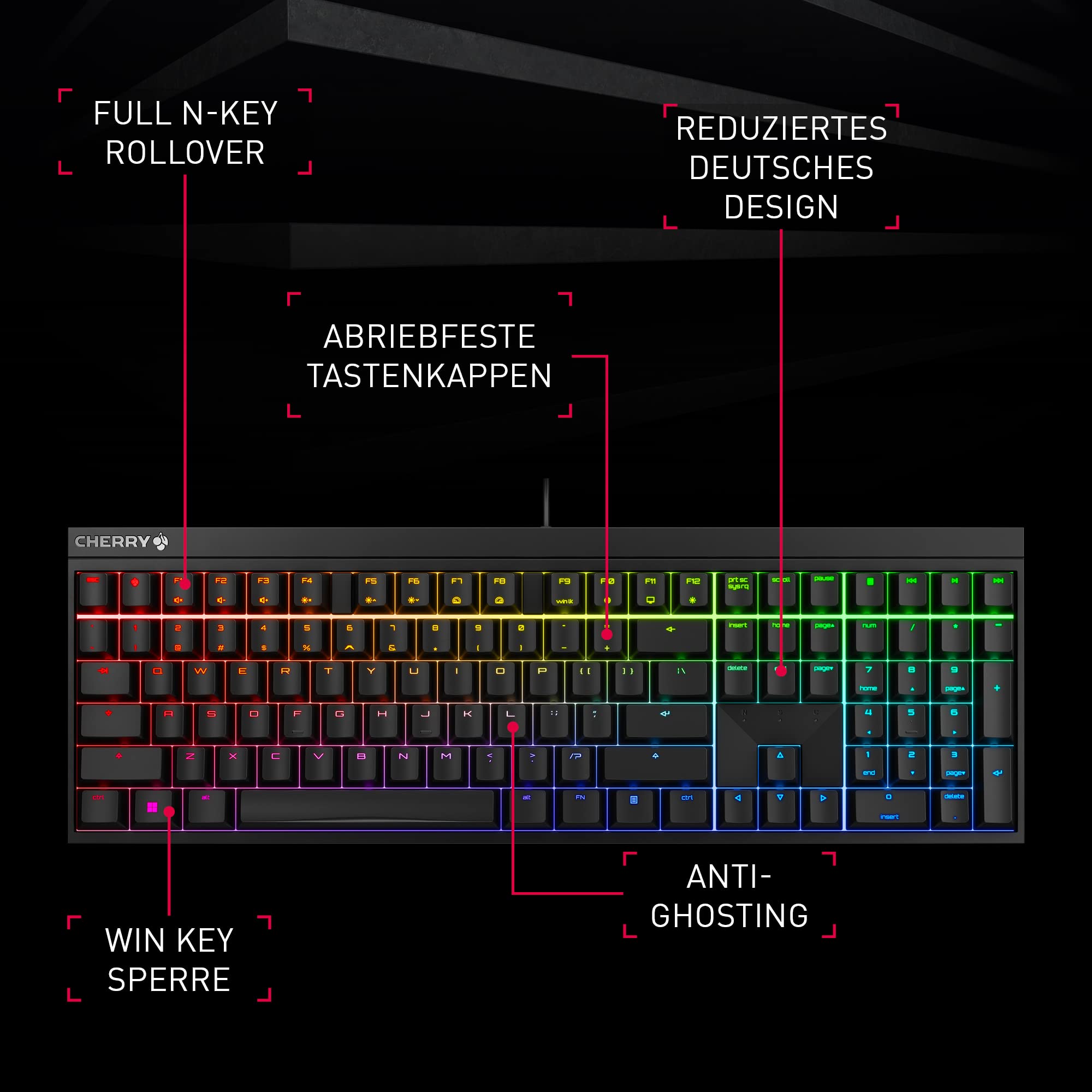 cherry-mx-2-0s-mechanische-gaming-tastatur-deutsch-qwertz-mx2a-red-wei image 2