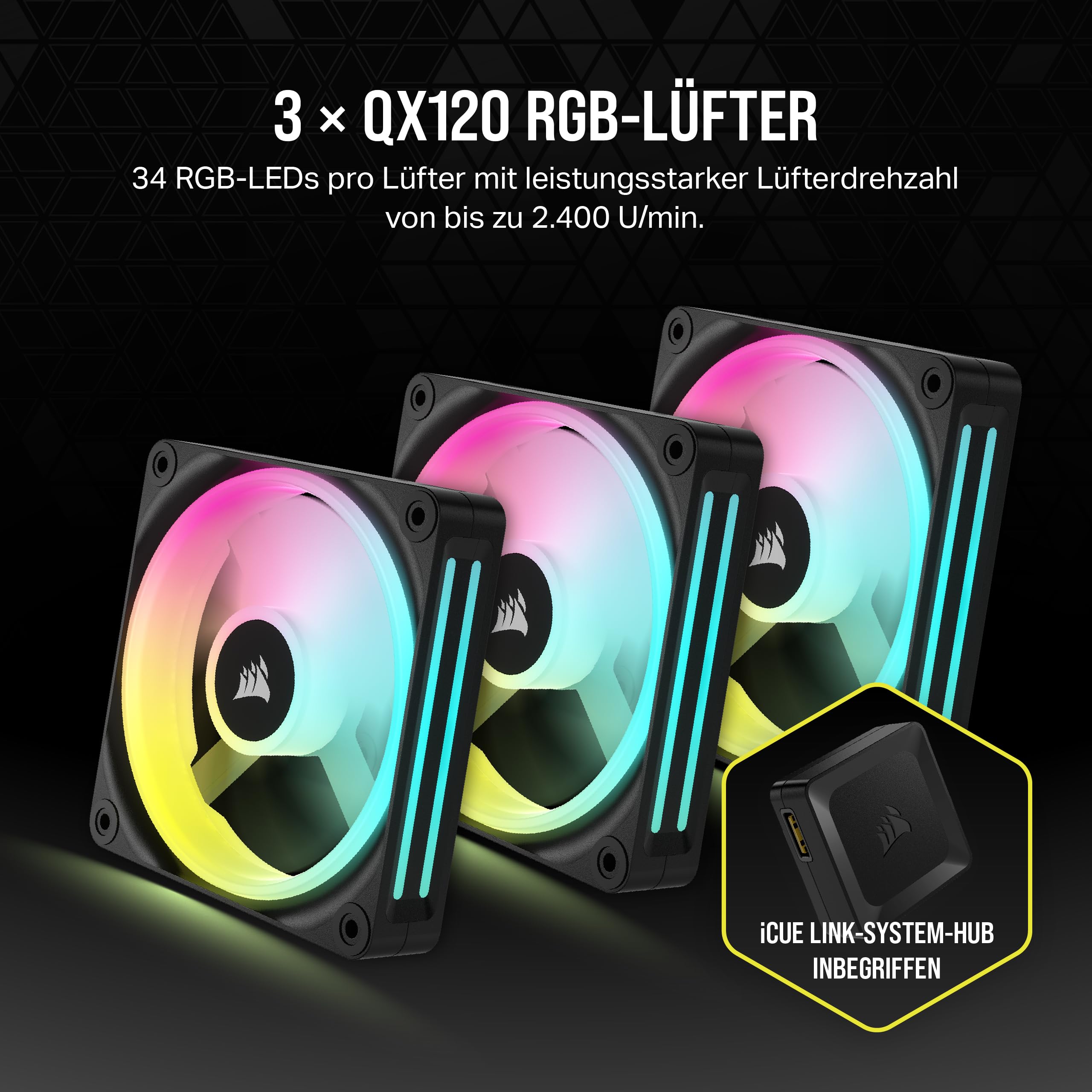 corsair-hydro-x-series-icue-link-xh405i-custom-water-cooling-kit-hardline-kreisl image 5