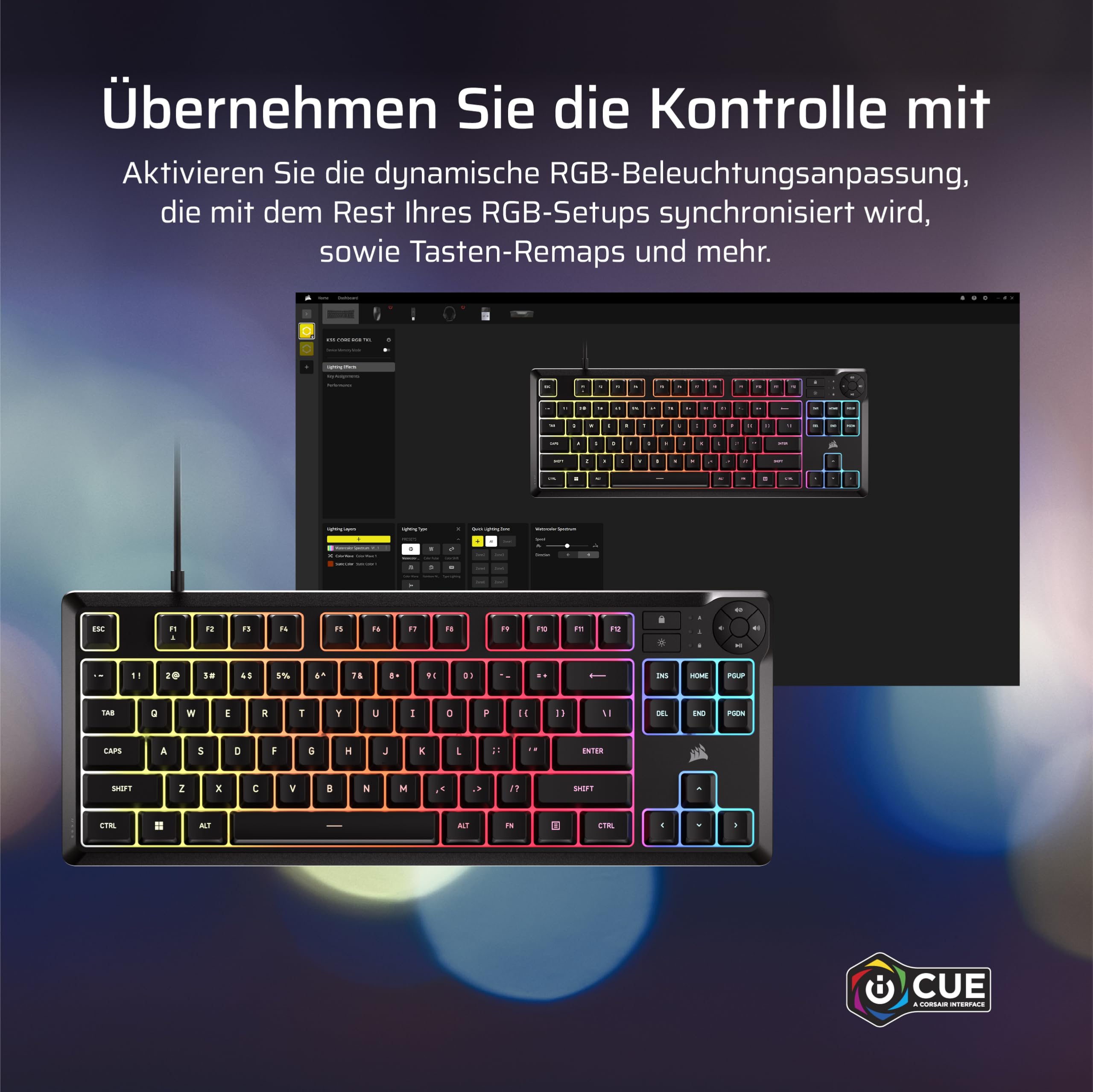 corsair-k55-core-tkl-rgb-tenkeyless-gaming-tastatur-qwertz-de-8-zonen-rgb-spritz image 7