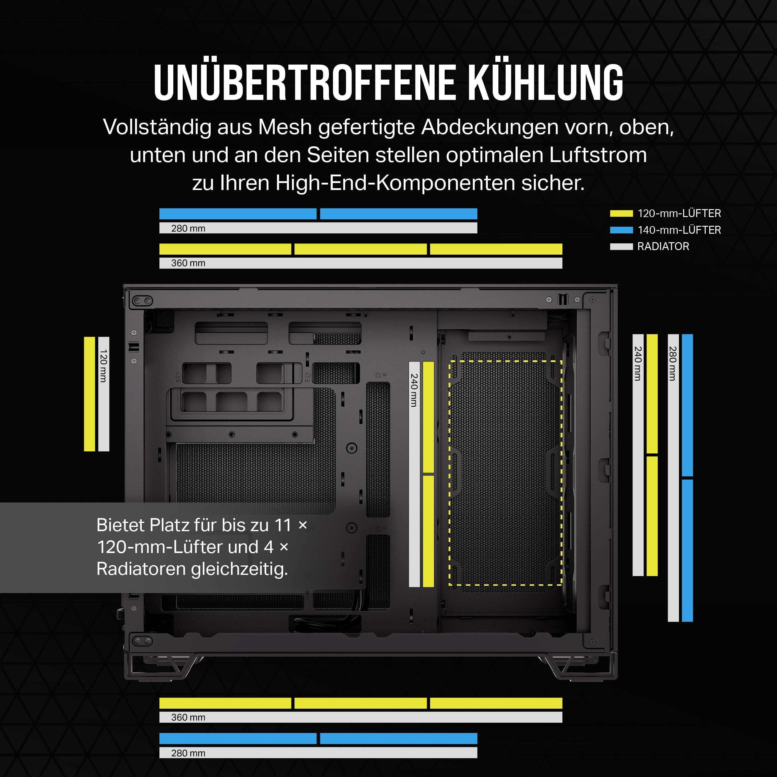 corsair-2500d-airflow-matx-pc-geh-use-schwarz-ohne-l-fter-zweikammer-design-reve image 5