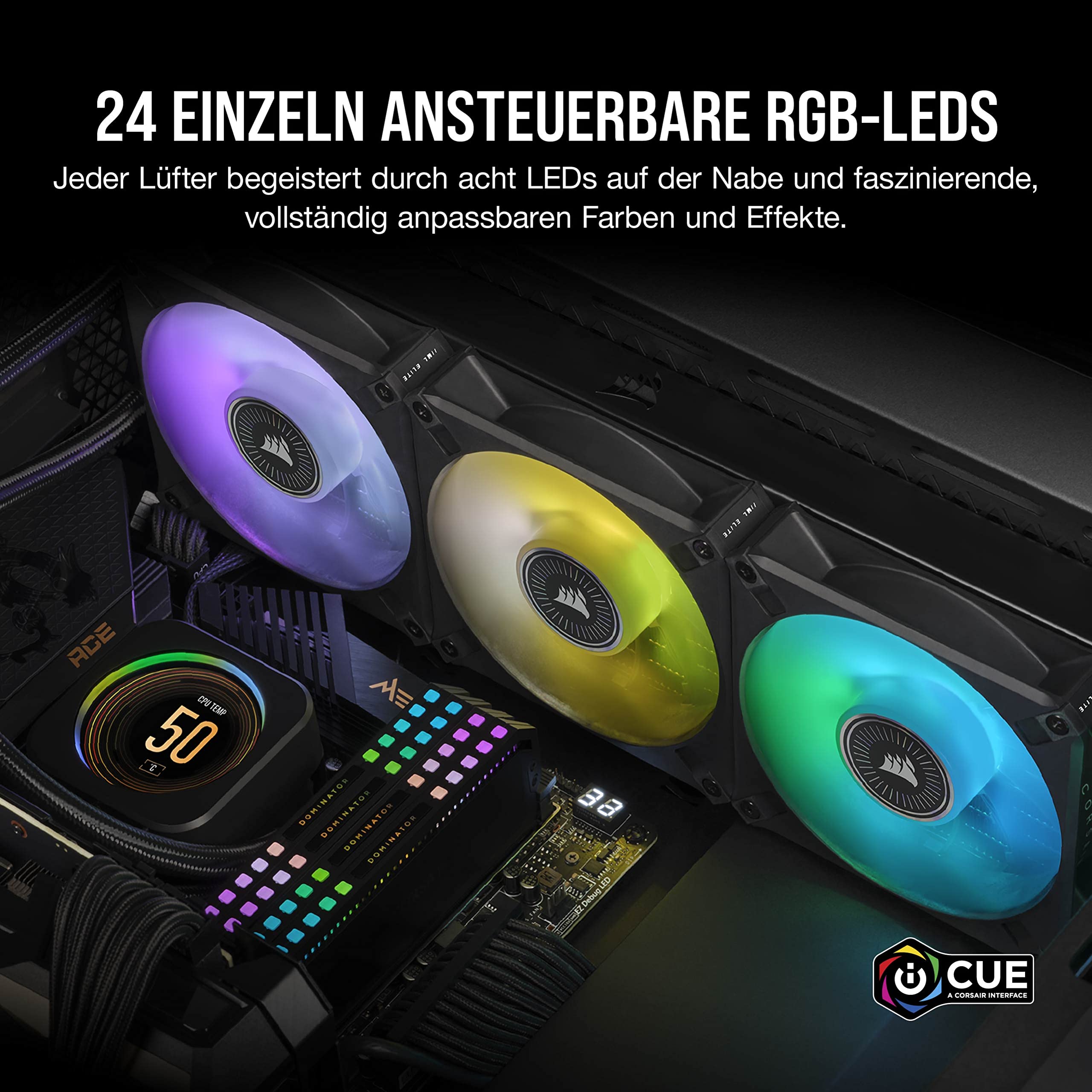 corsair-ml120-rgb-elite-120mm-magnetlevitations-l-fter-mit-airguide-und-lighting image 7