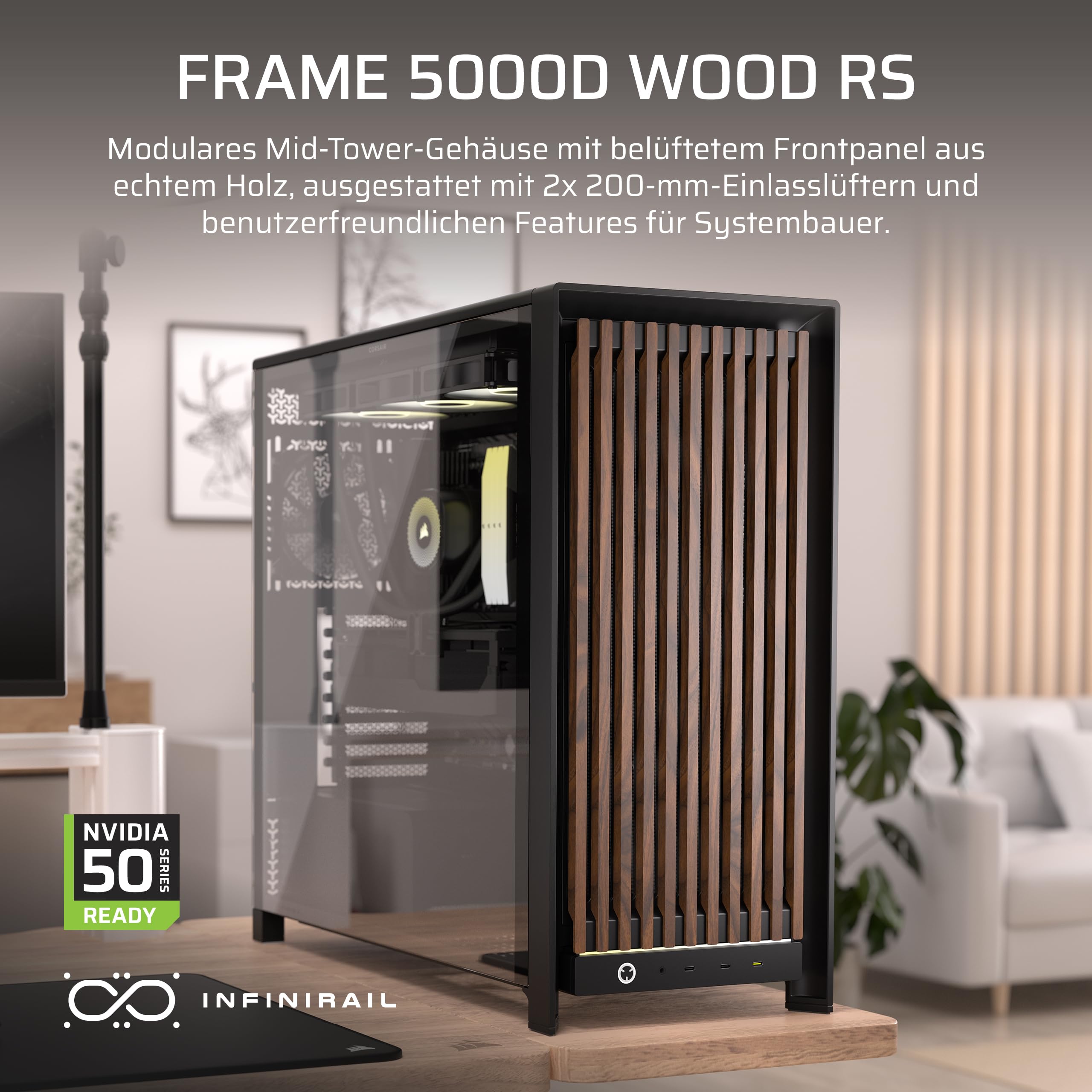 corsair-frame-5000d-wood-rs-mid-tower-atx-pc-geh-use-schwarz-walnuss-frontpanel- image 3