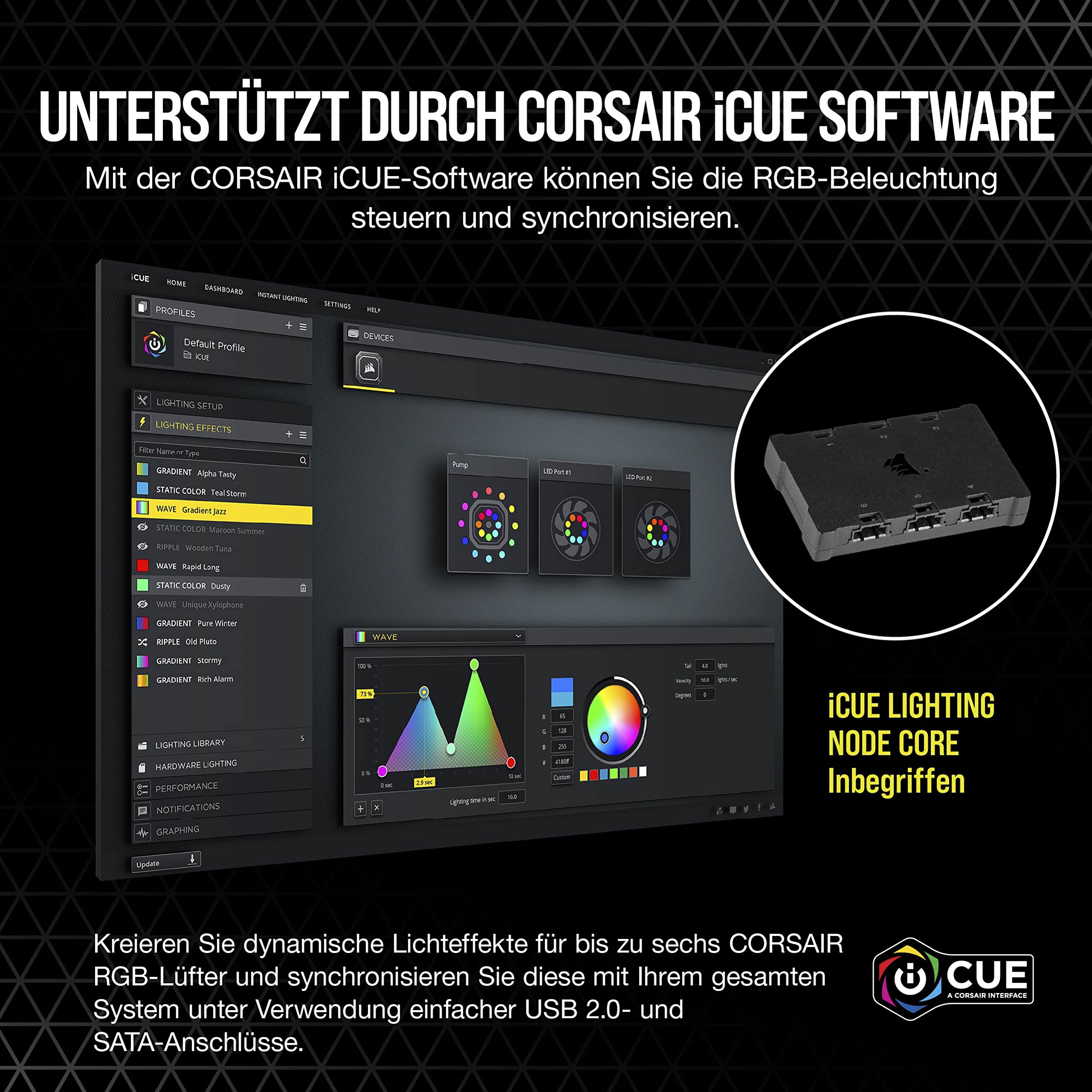 corsair-ml120-rgb-elite-120mm-magnetlevitations-l-fter-mit-airguide-und-lighting image 5