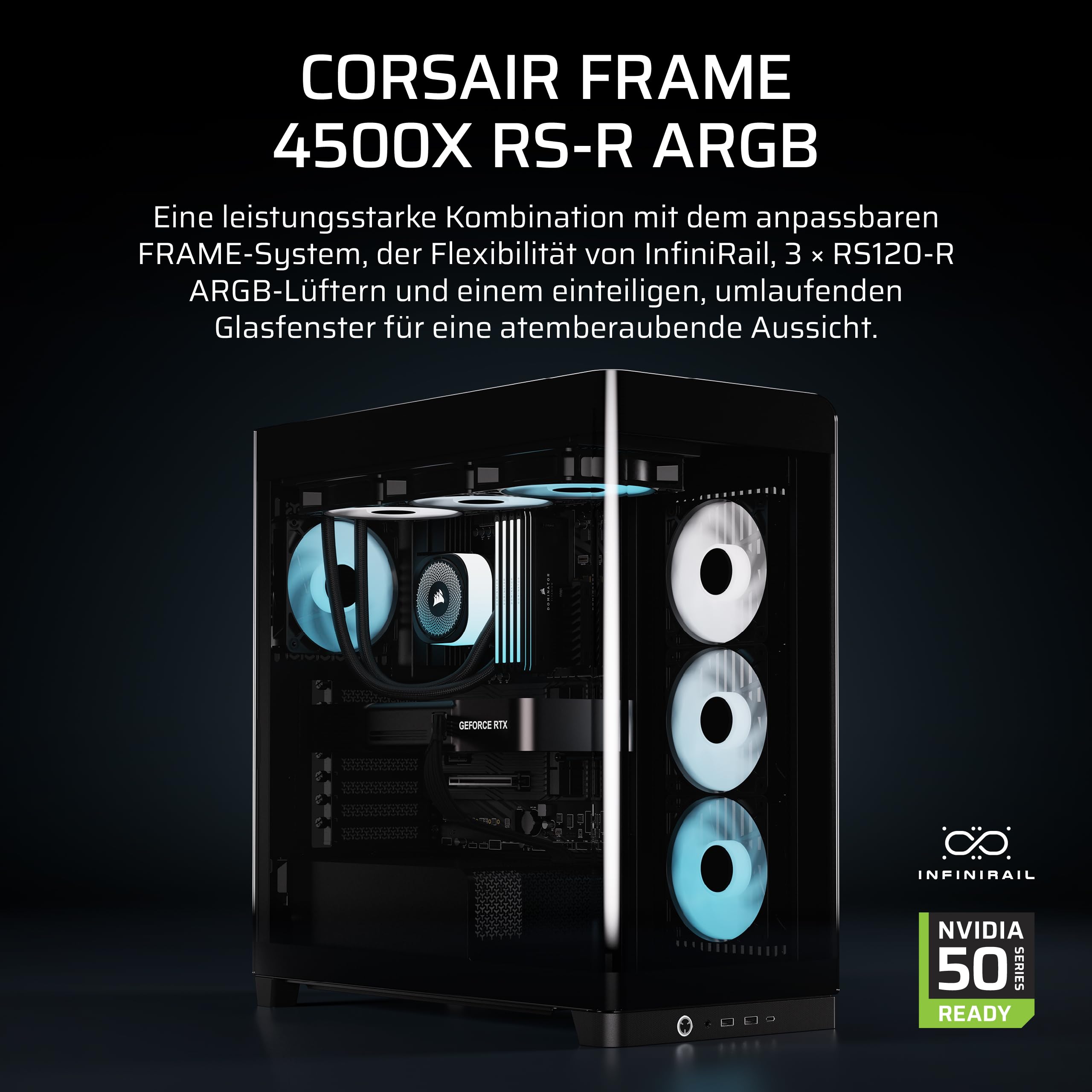 corsair-frame-4500x-rs-r-argb-mid-tower-pc-geh-use-mit-panoramaglas-infinirail-l image 2