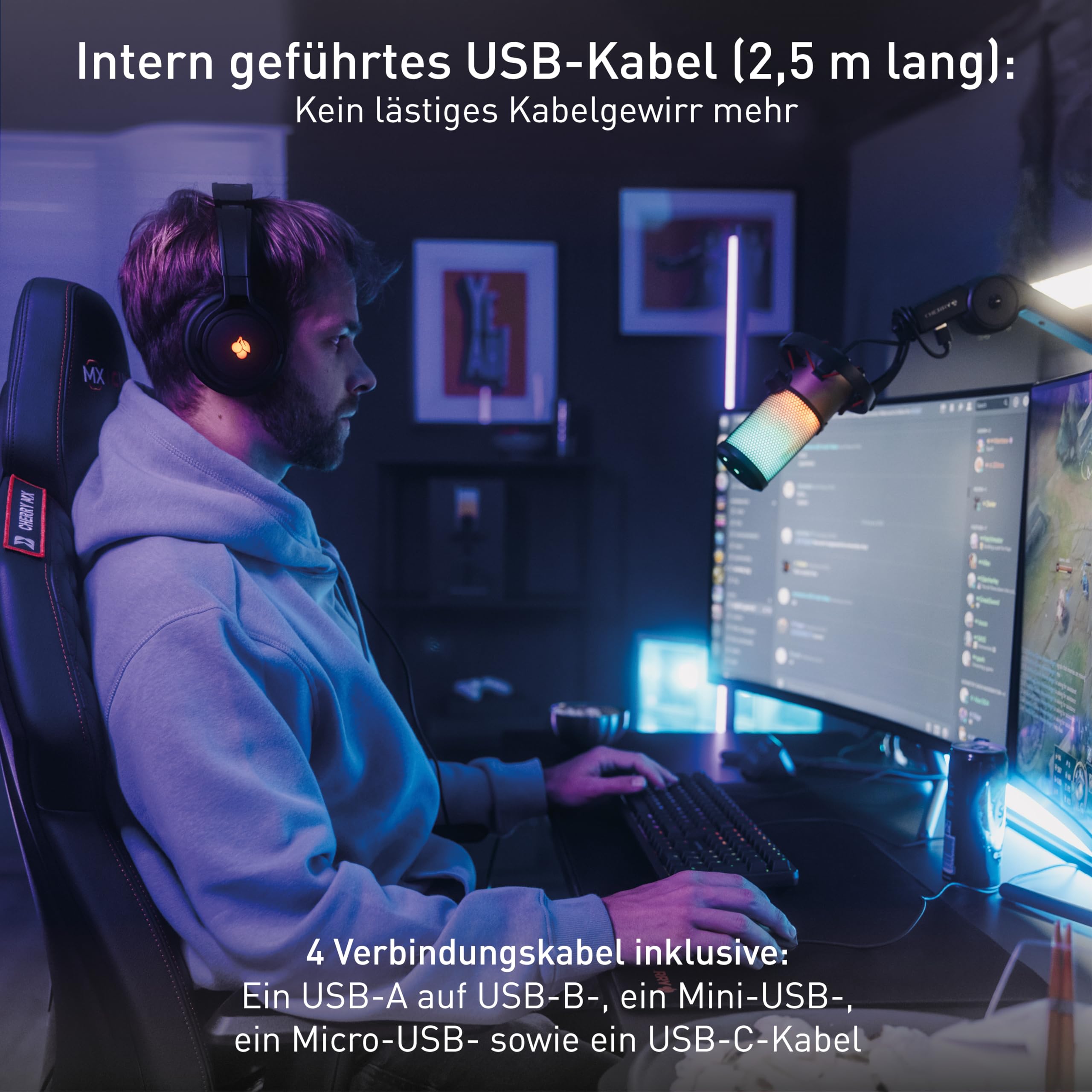 cherry-ma-6-0-uni-usb-mikrofonarm-mit-usb-hub-metall-verstellbar-bis-800g-schwar image 4
