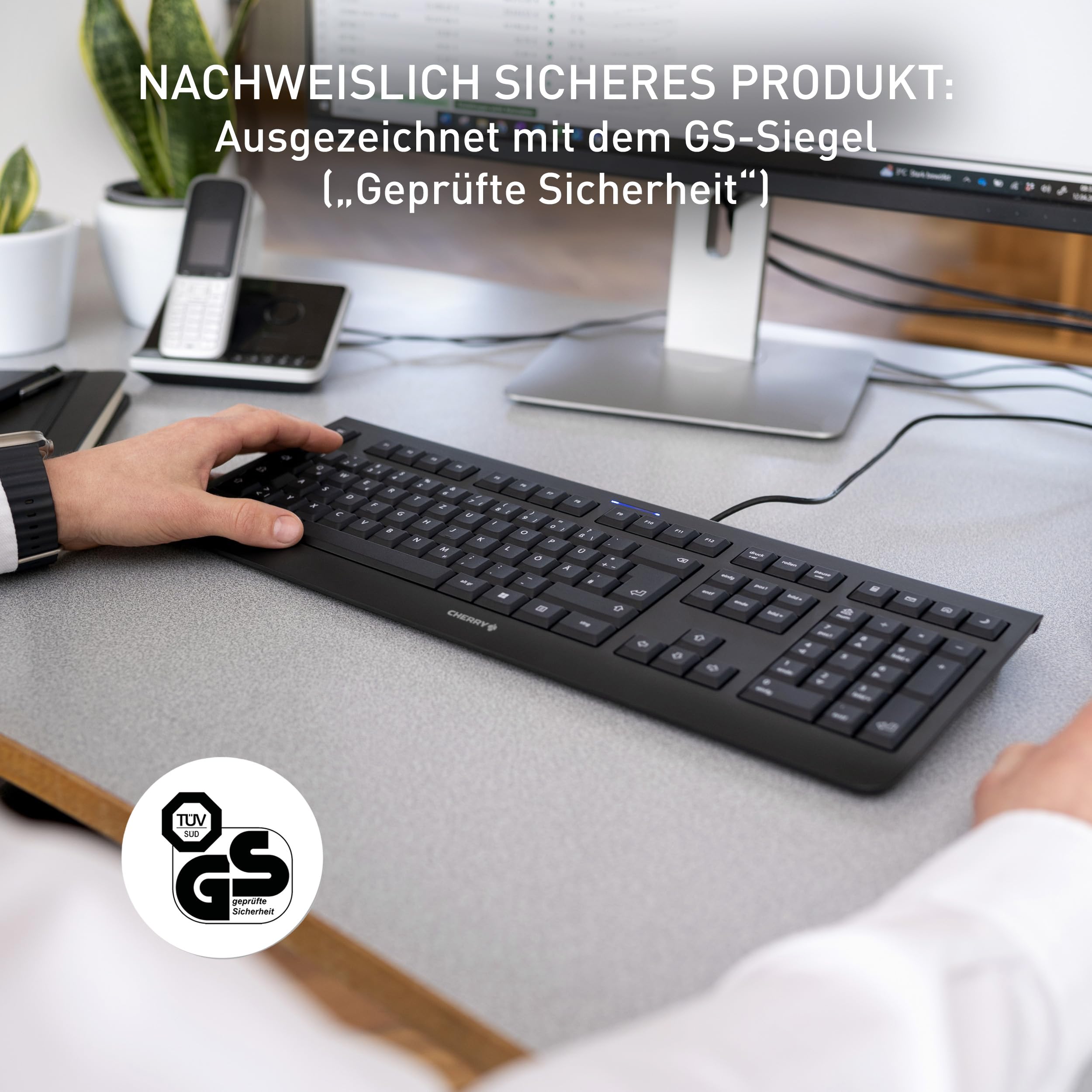 cherry-kc-1000-usb-tastatur-kabelgebunden-flaches-design-deutsche-qwertz-schwarz image 7