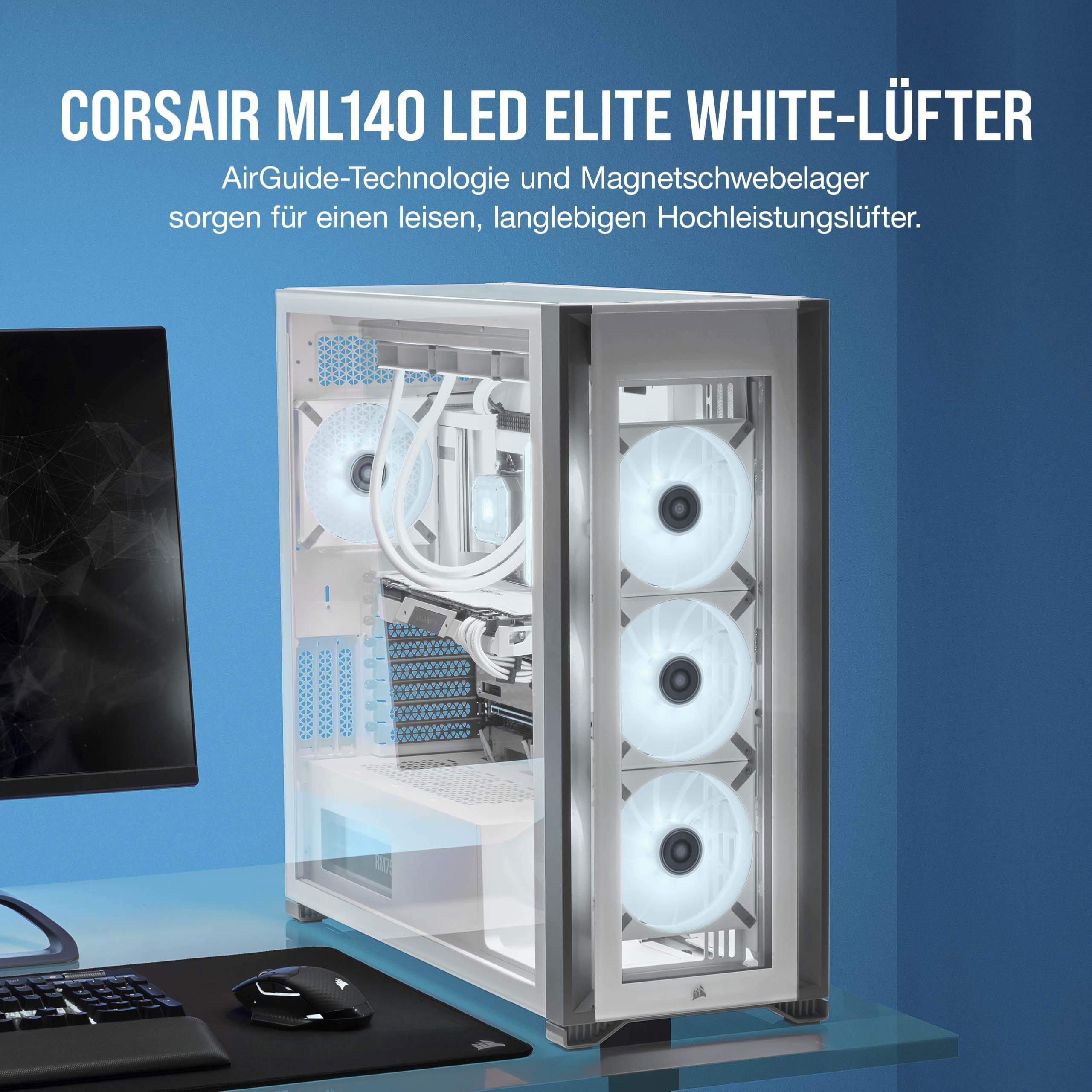 corsair-ml140-led-elite-140mm-pwm-l-fter-mit-airguide-technologie-magnetschwebel image 2