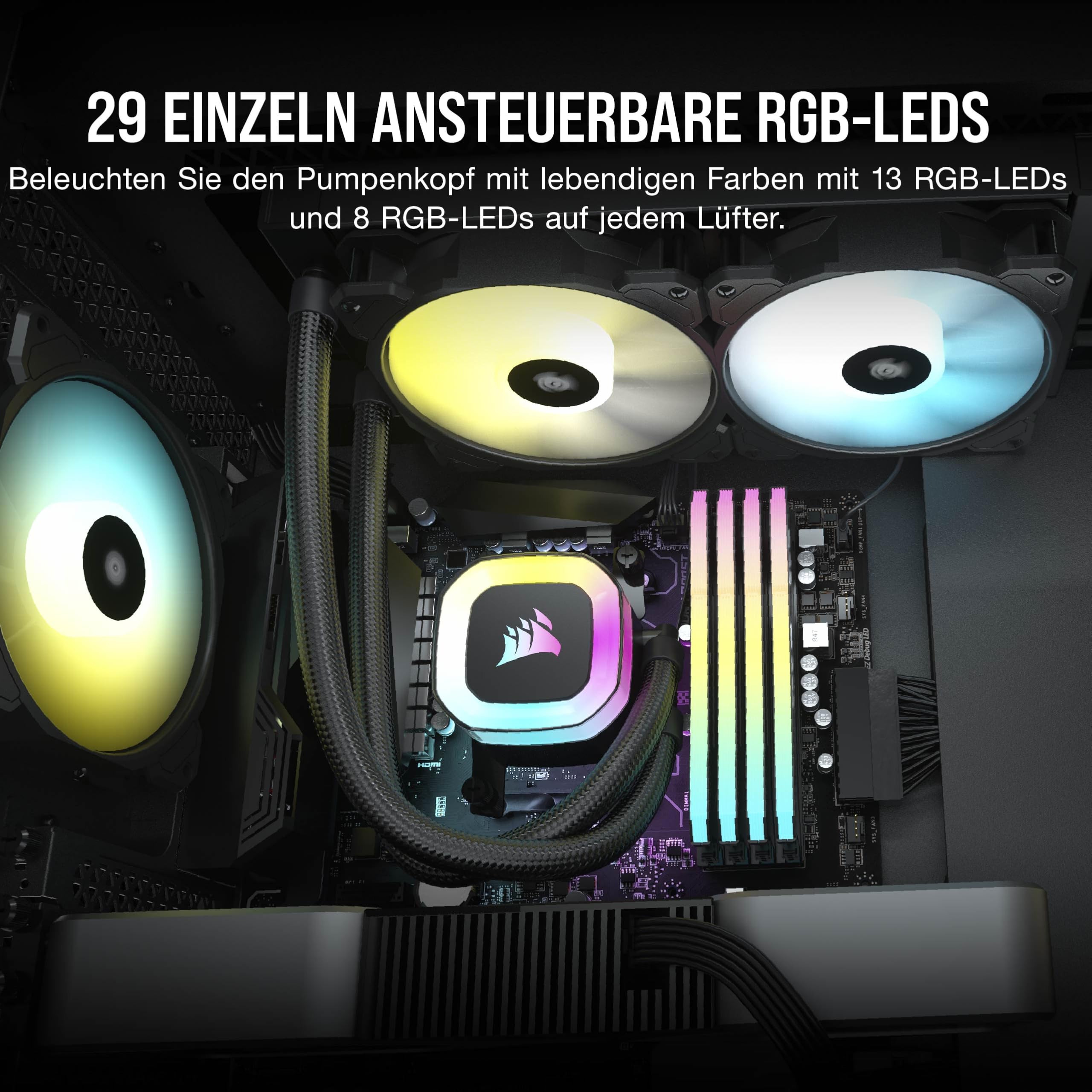 corsair-h100-rgb-fl-ssig-cpu-k-hler-240mm-aio-sp120-rgb-elite-l-fter-argb-adapte image 4