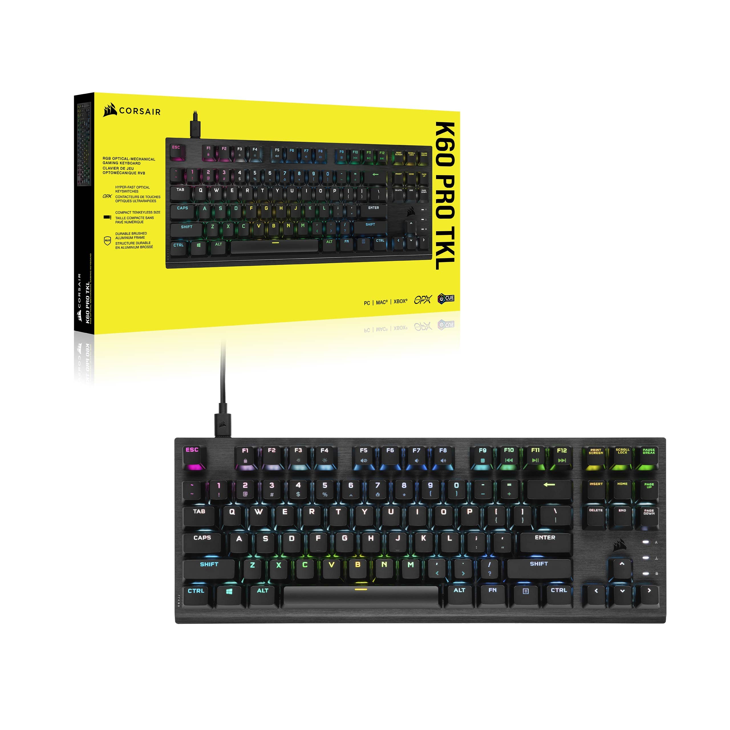 corsair-k60-pro-tkl-rgb-tenkeyless-gaming-tastatur-opx-linear-switch-qwertz-de-s image 8