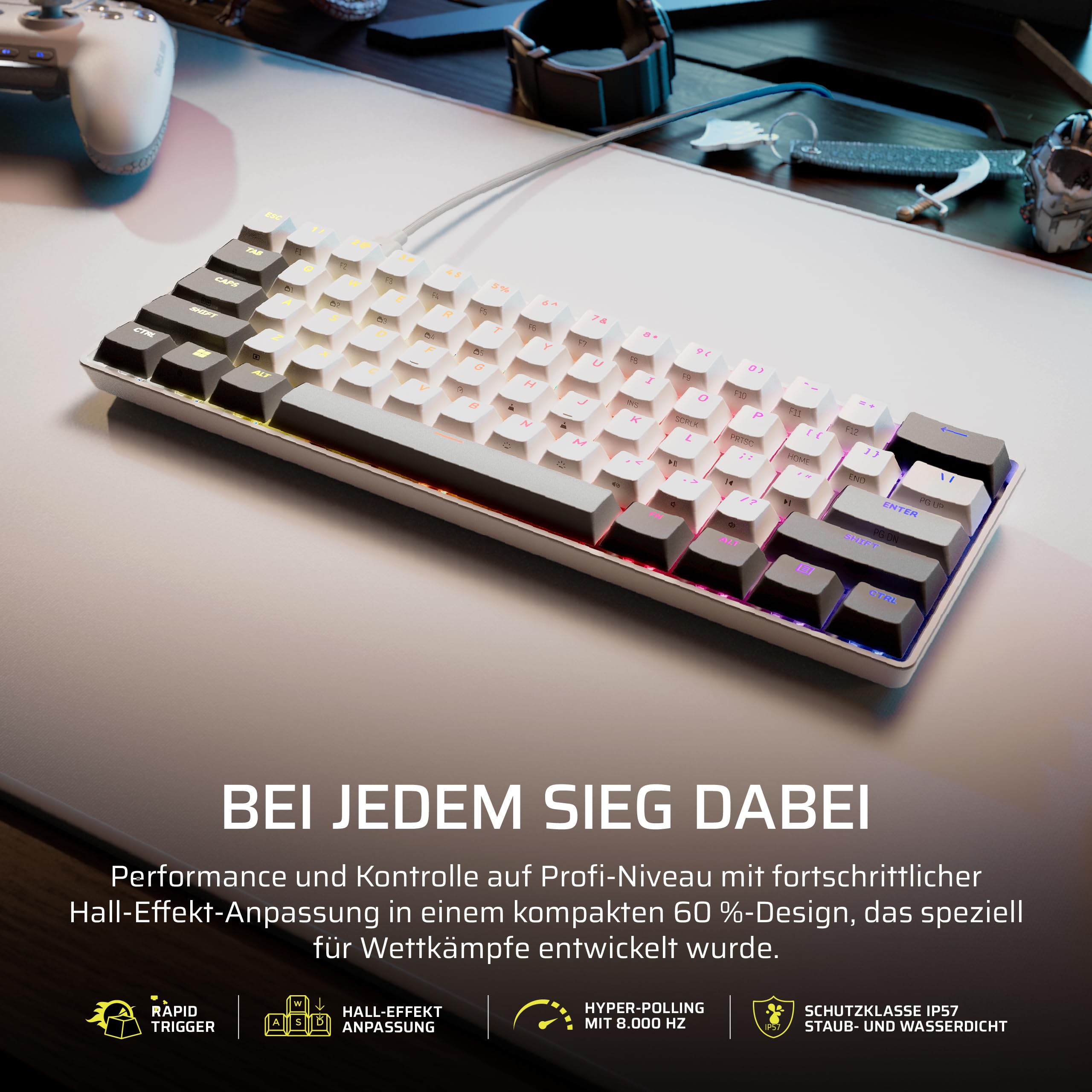 corsair-clipper-pro-mini-60-socd-gaming-tastatur-mit-hall-effekt-wei-rapid-trigg image 2