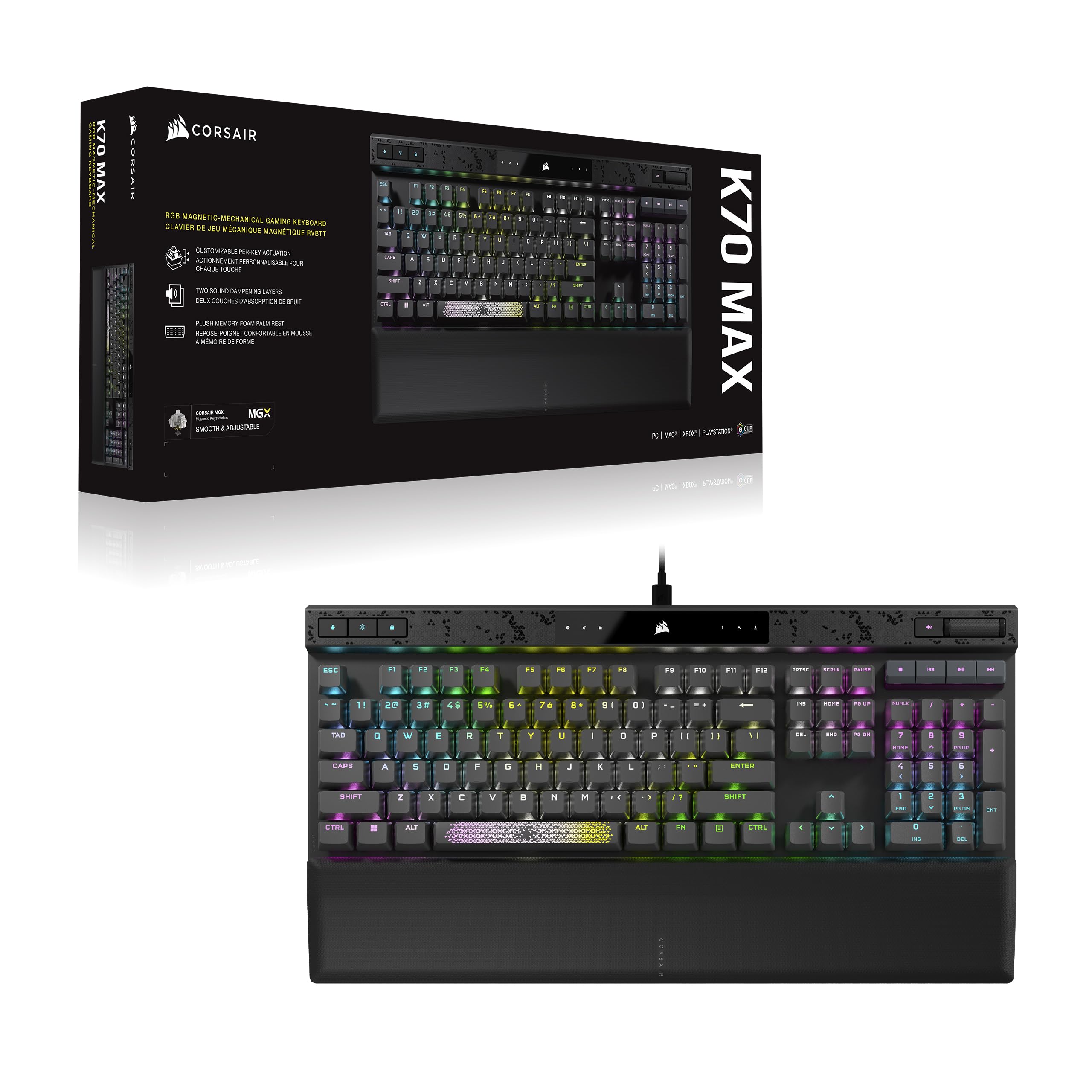 corsair-k70-max-rgb-kabelgebundene-socd-gaming-tastatur-magnetisch-mechanische-m image 8