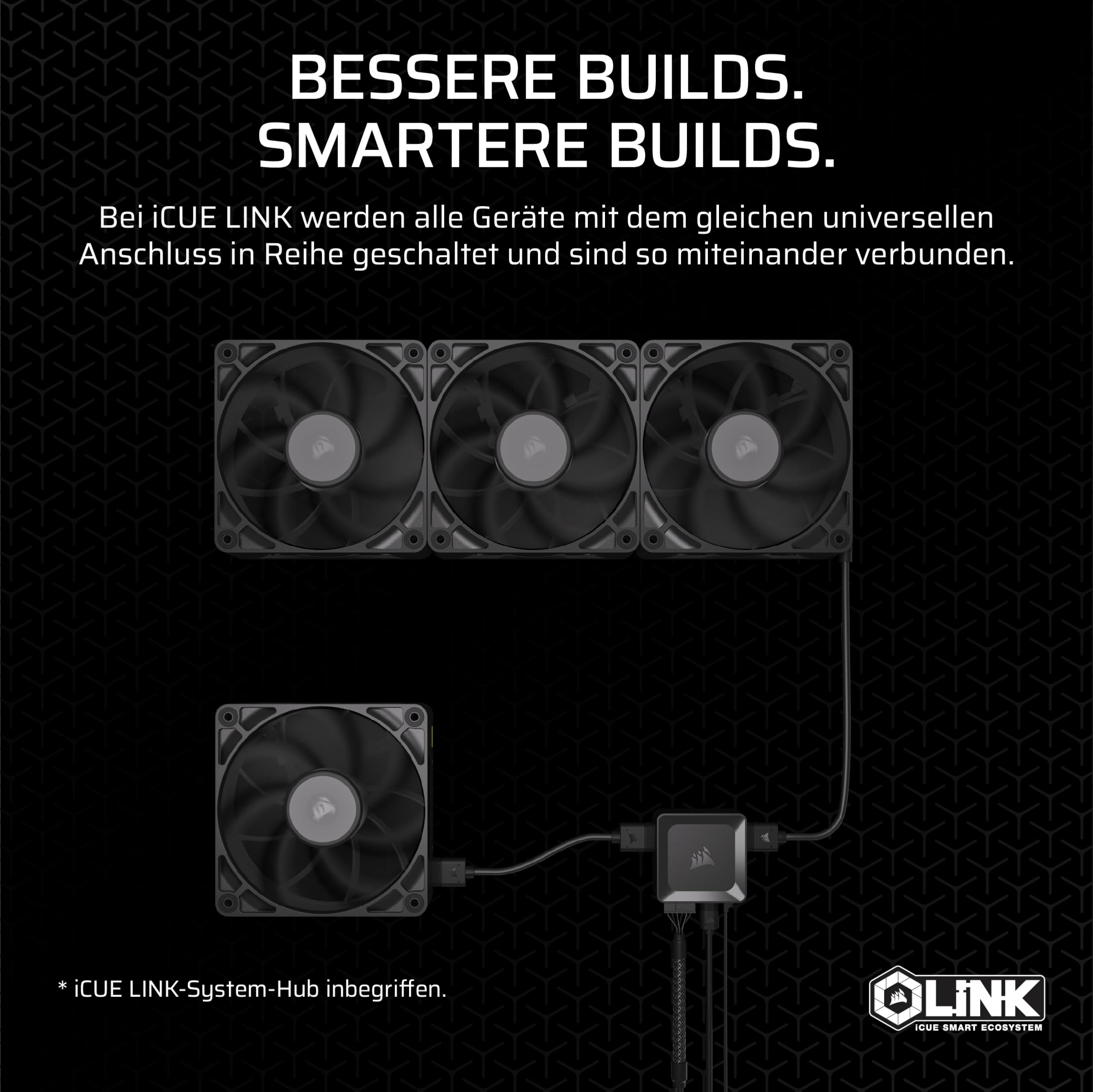 corsair-icue-link-rx120-max-120mm-pwm-l-fter-mit-system-hub-3er-pack-schwarz image 5