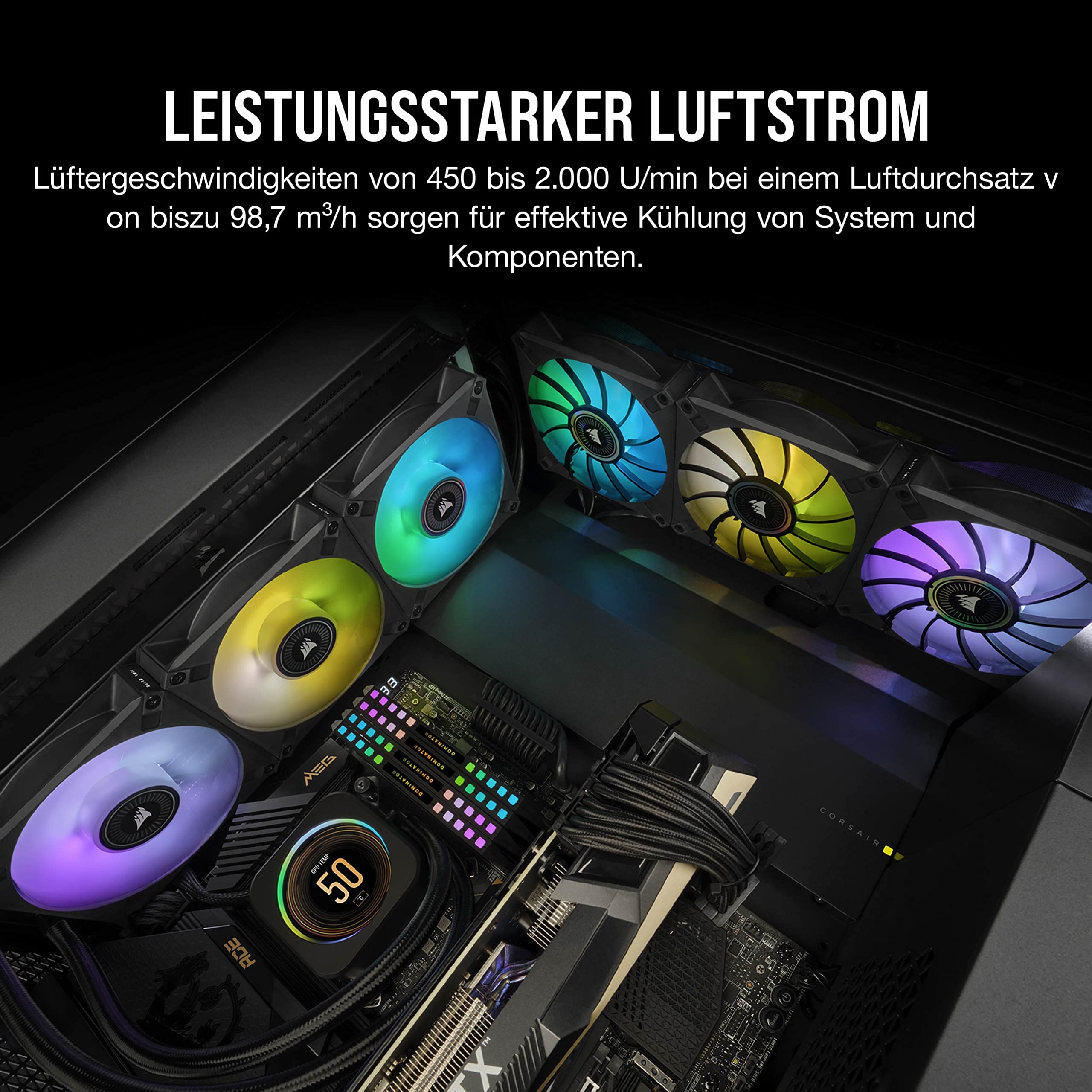 corsair-ml120-rgb-elite-120mm-magnetlevitations-l-fter-mit-airguide-und-lighting image 6