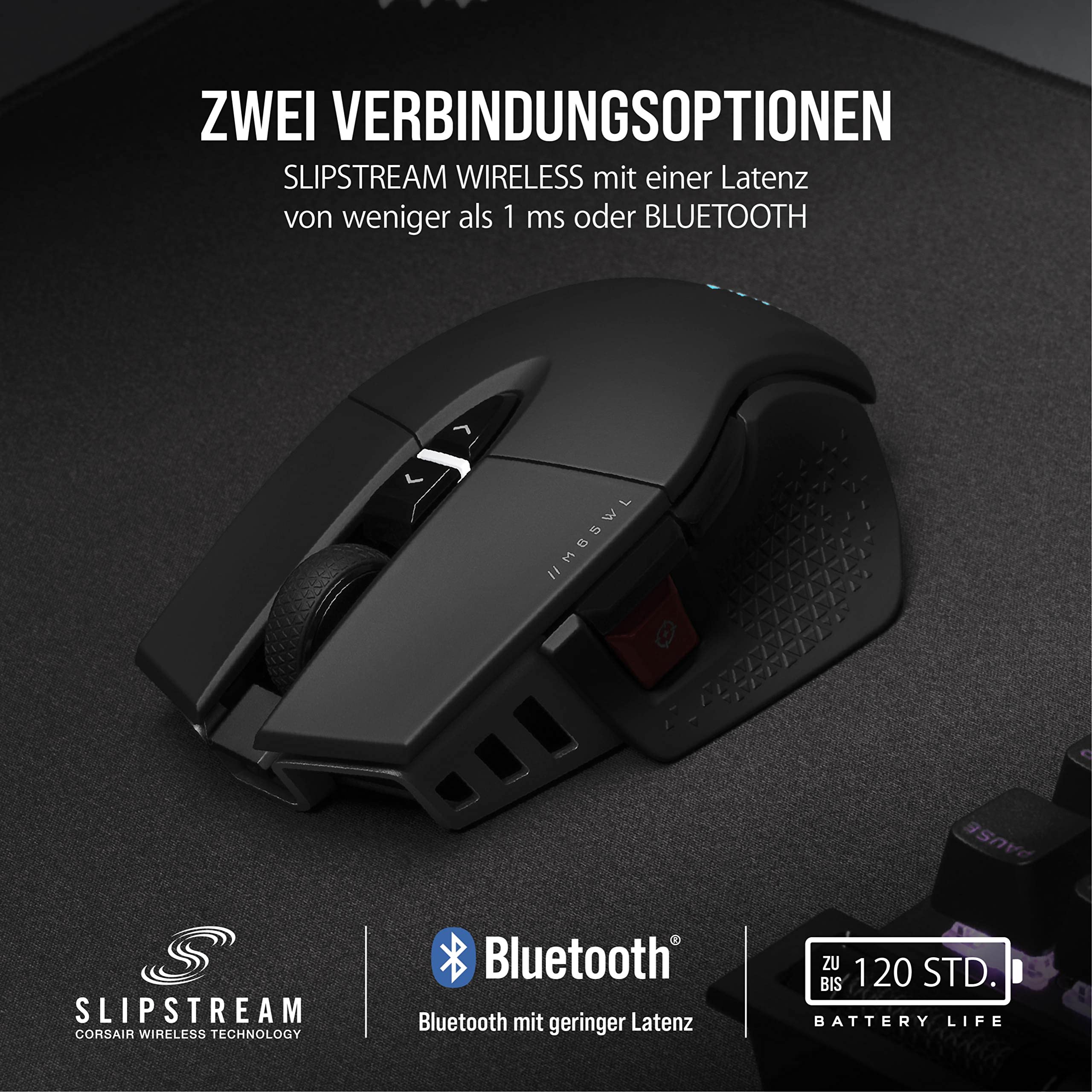 corsair-m65-rgb-ultra-wireless-kabellose-fps-gaming-maus-mit-26-000-dpi-sub-1ms- image 3