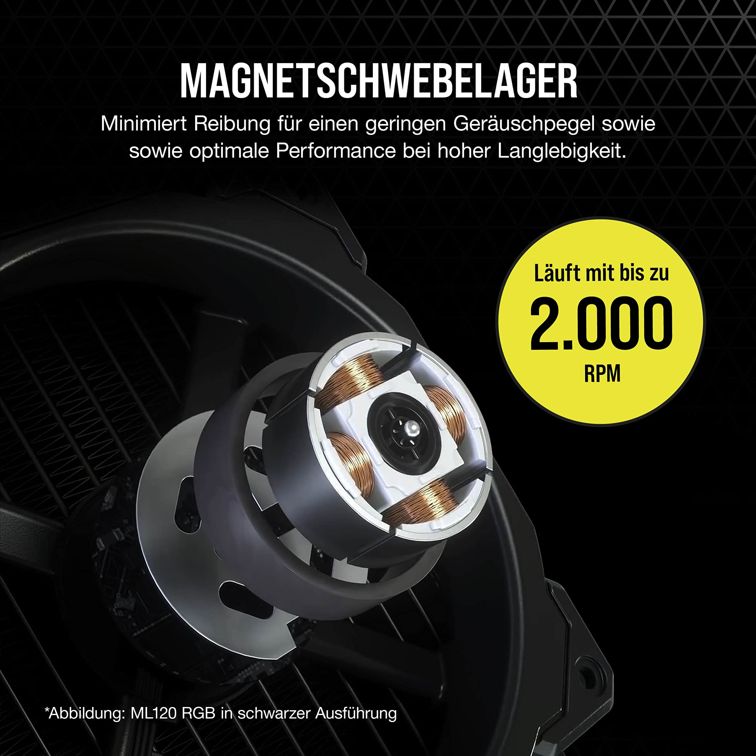 corsair-ml120-rgb-elite-120mm-magnetlevitations-l-fter-mit-airguide-und-lighting image 4