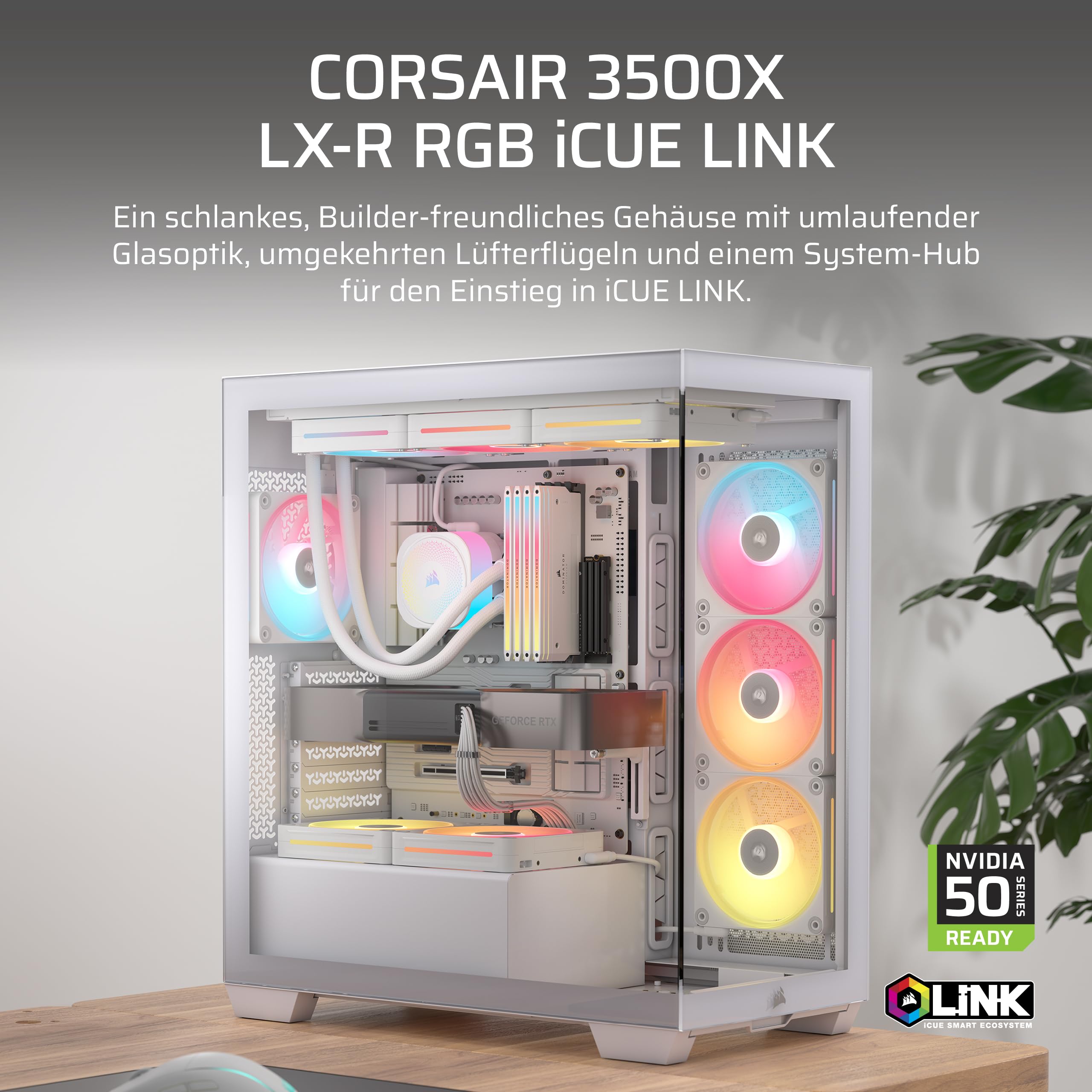 corsair-3500x-lx-r-rgb-icue-link-mid-tower-pc-geh-use-wei-mit-3-lx120-r-l-ftern image 2