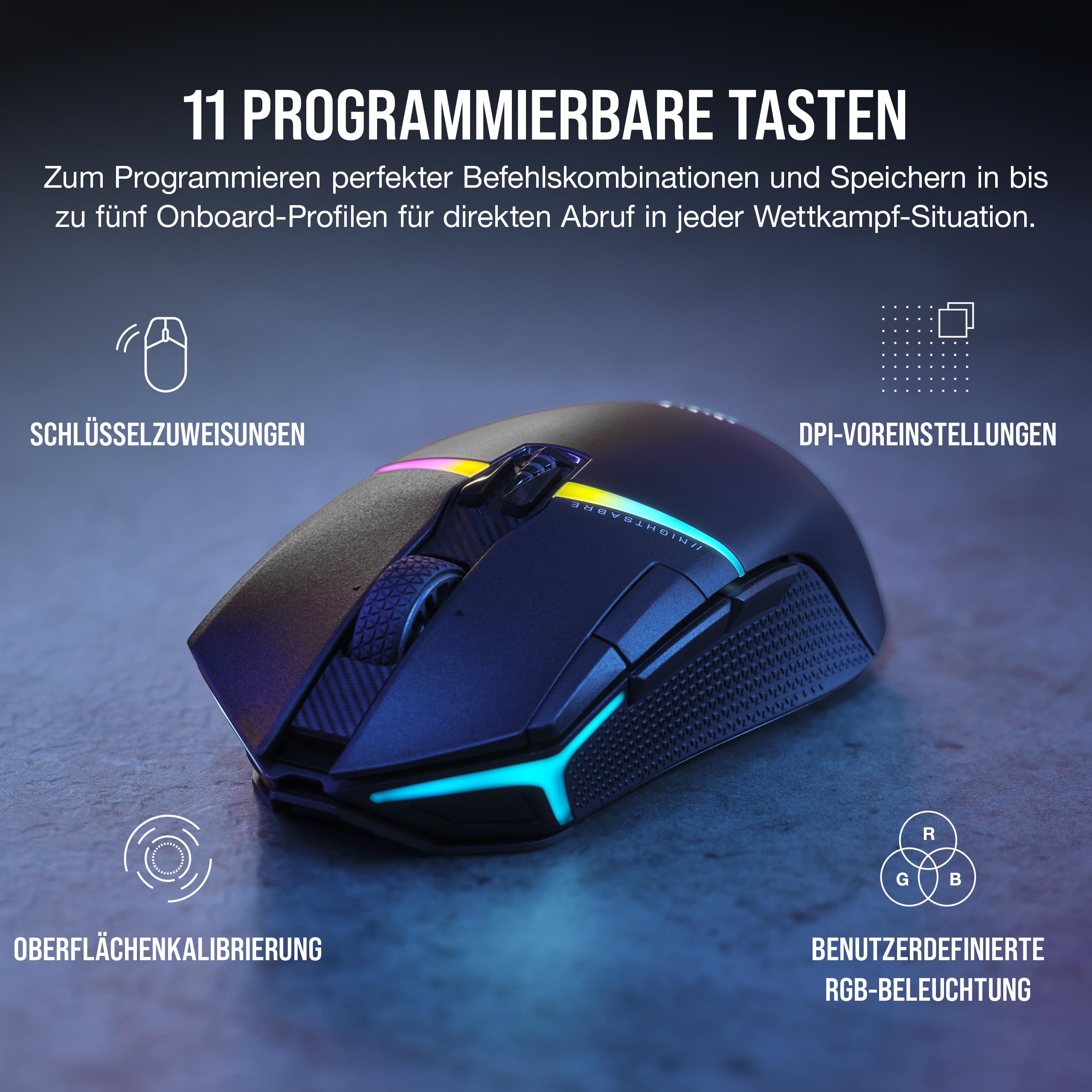 corsair-nightsabre-rgb-wireless-gaming-maus-26-000-dpi-11-tasten-100h-akku-schwa image 3