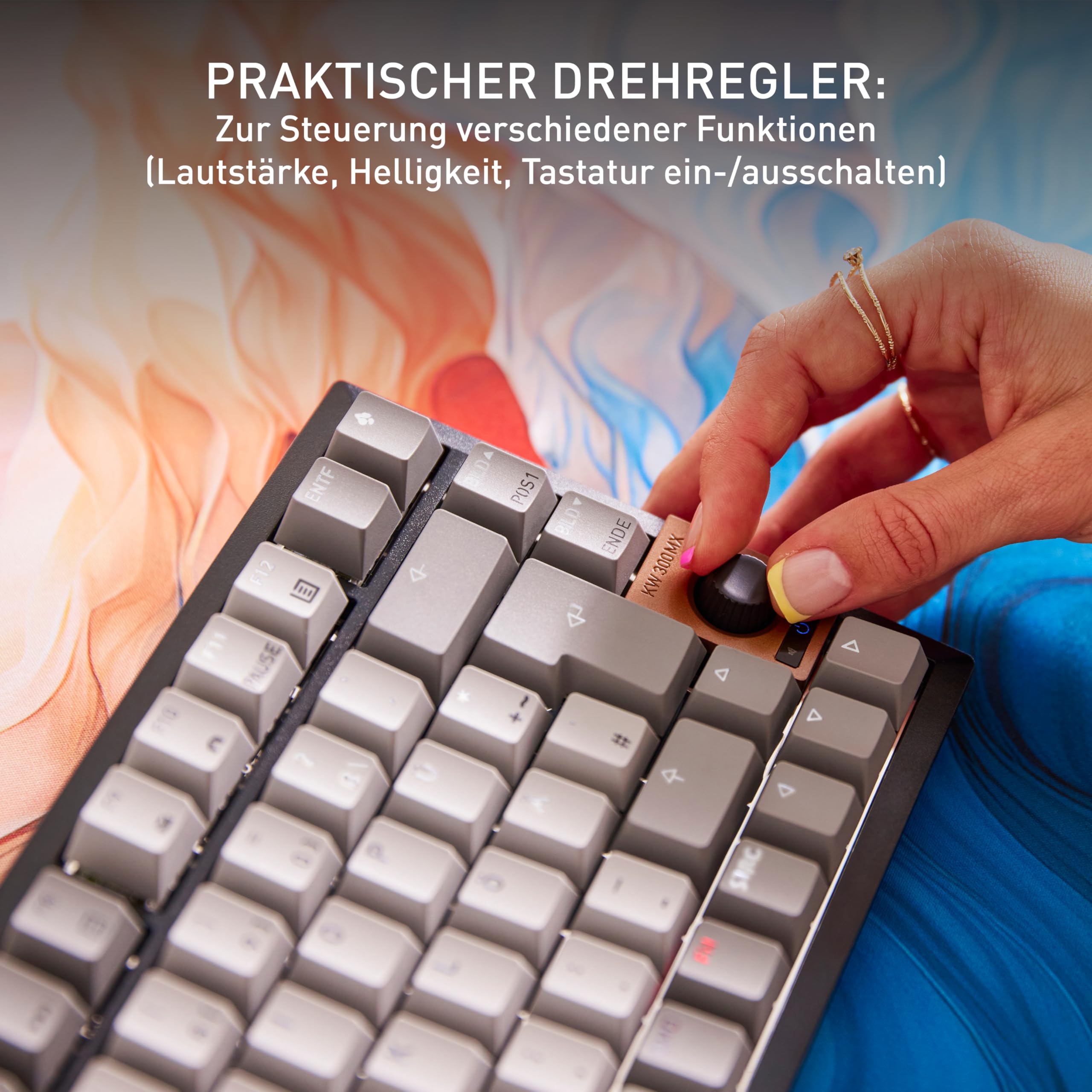 cherry-kw-300-mx-hot-swap-tastatur-kabellos-deutsch-qwertz-mx2a-brown-schwarz-mu image 5