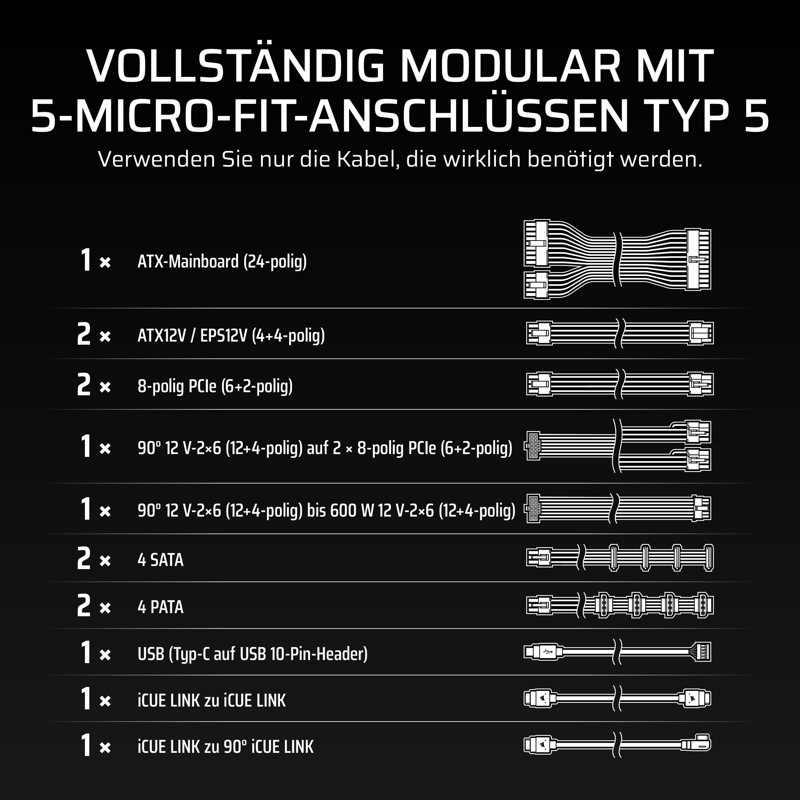 corsair-hx1000i-shift-vollmodulares-atx-netzteil-1000w-mit-icue-link-system-hub image 7