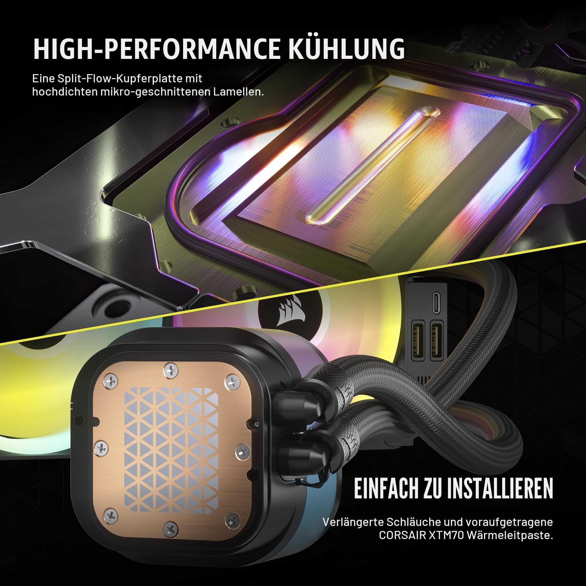 corsair-icue-link-h100i-lcd-fl-ssig-cpu-k-hler-240mm-aio-qx120-rgb-l-fter-2-1-ip image 6