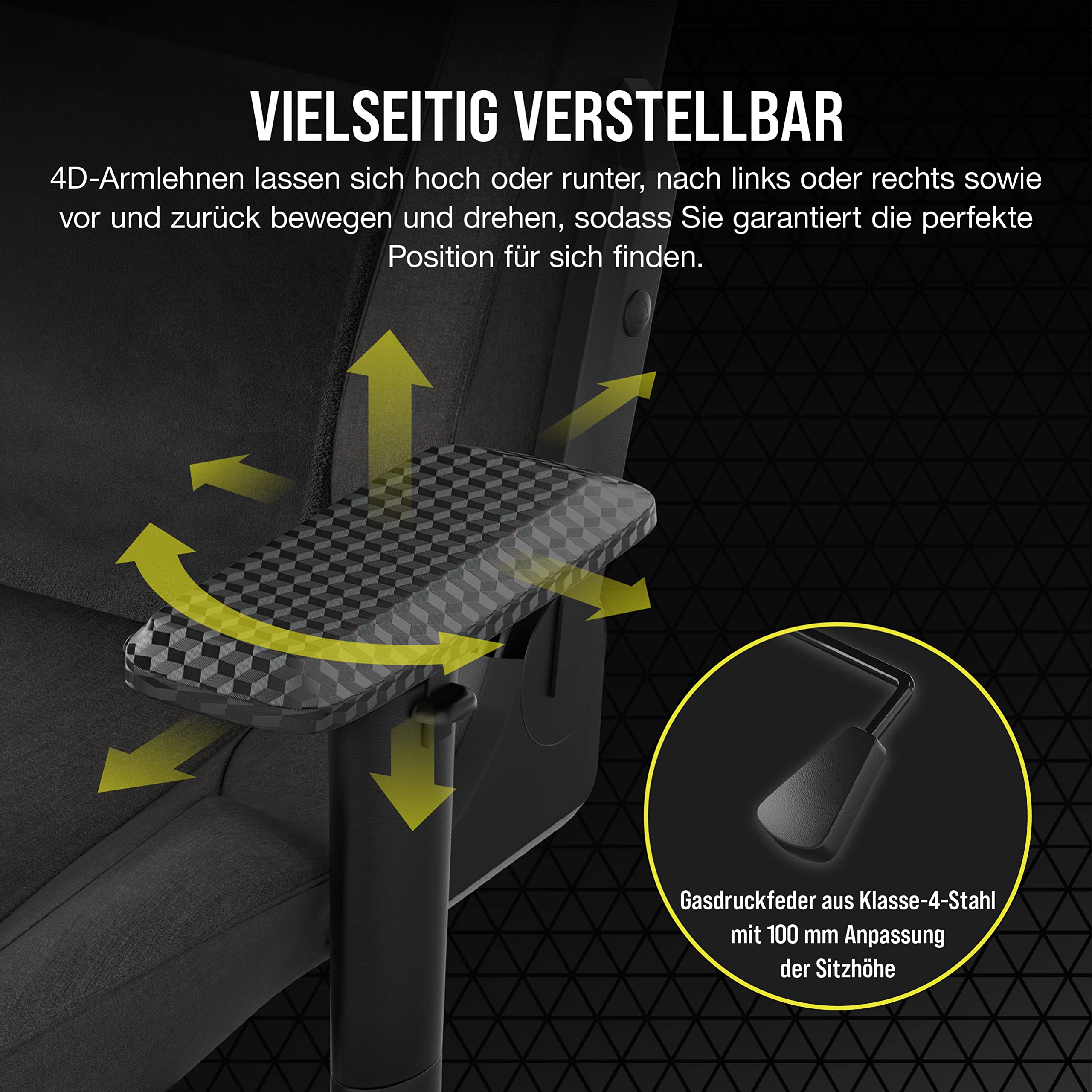 corsair-t3-rush-gaming-stuhl-mit-stoffbezug-2023-rennsport-design-verstellbare-4 image 7