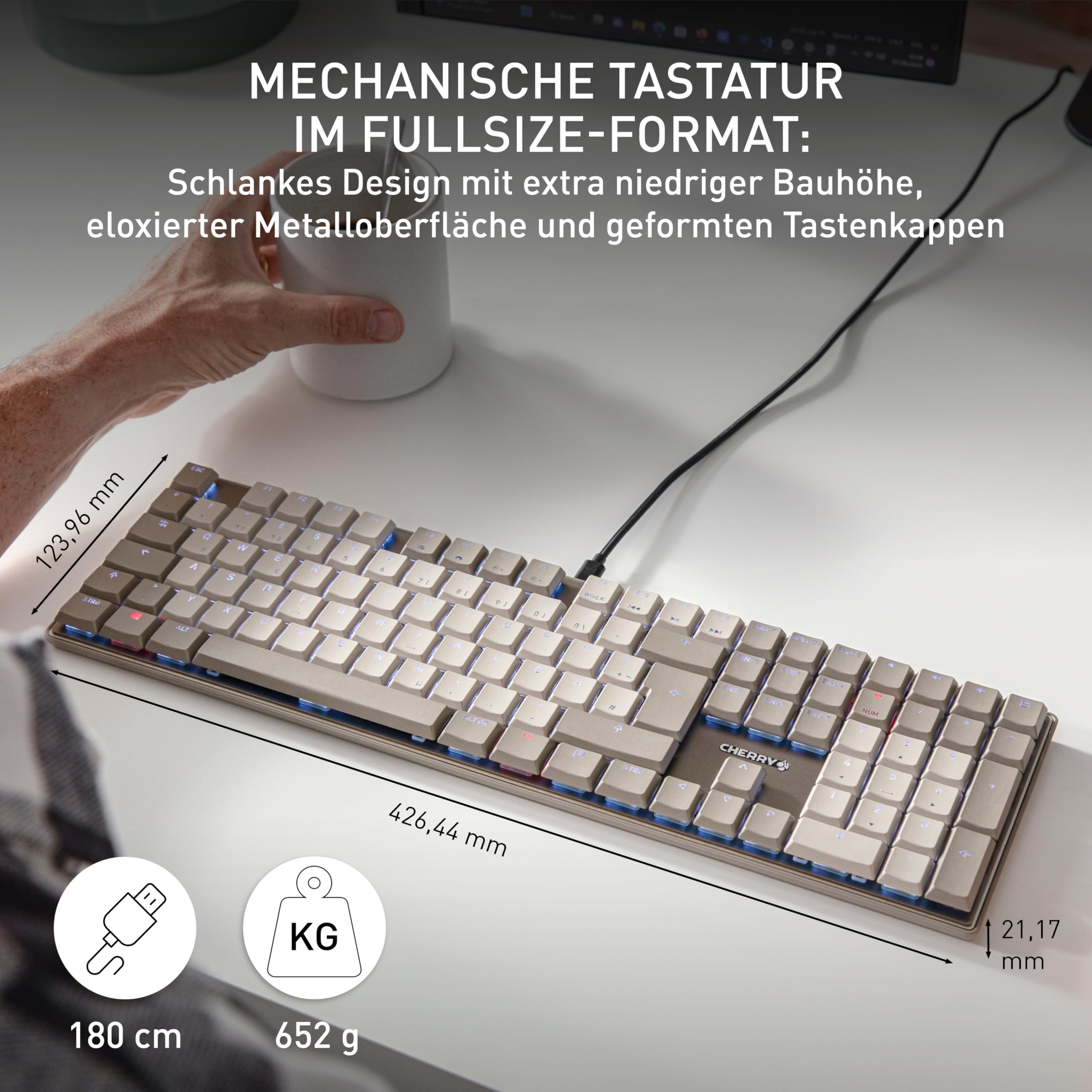 cherry-kc-500-mx-lp-mechanische-low-profile-tastatur-deutsch-qwertz-fullsize-kab image 2