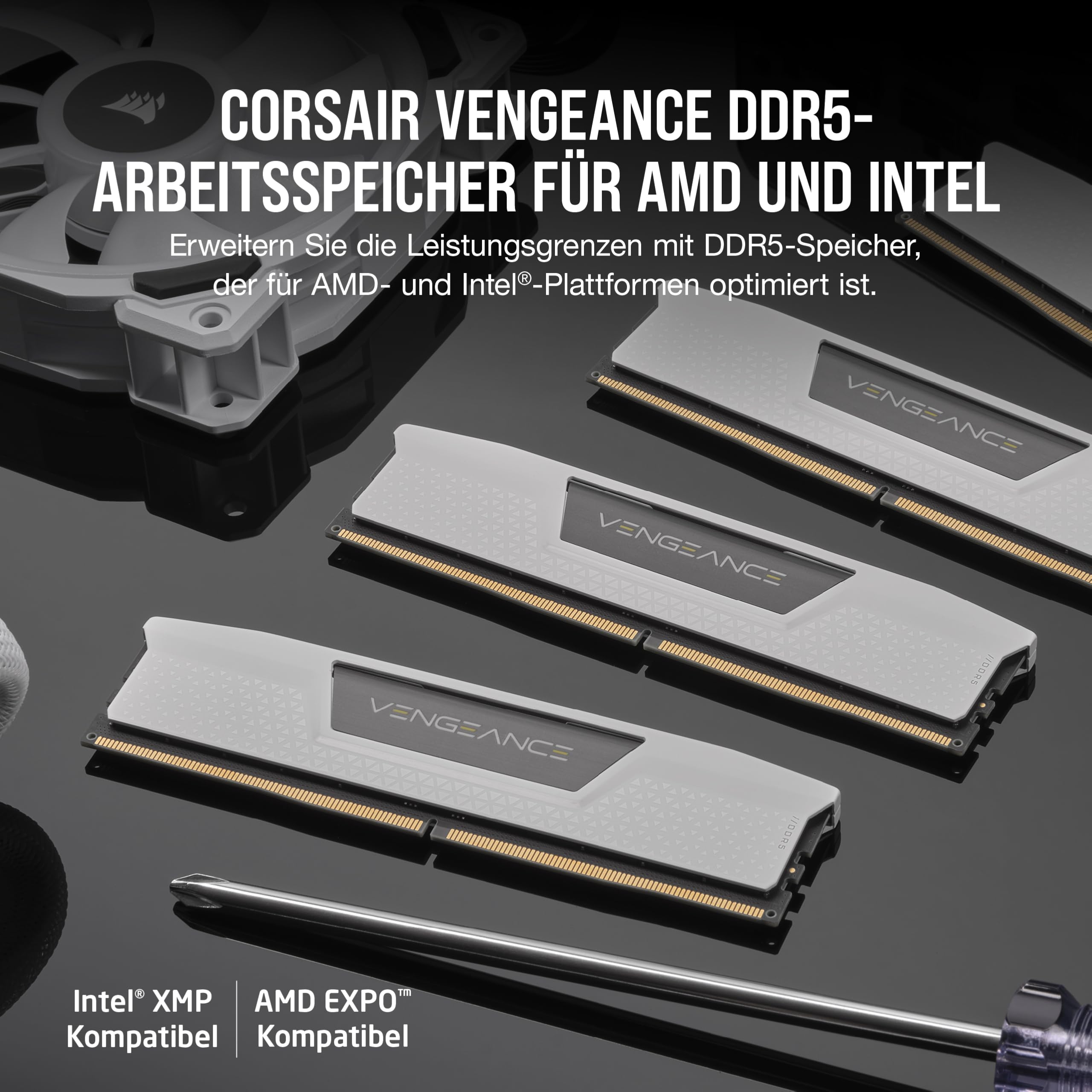 corsair-vengeance-32gb-ddr5-ram-6400mhz-cl36-2x16gb-wei-amd-expo-intel-xmp-3-0 image 2