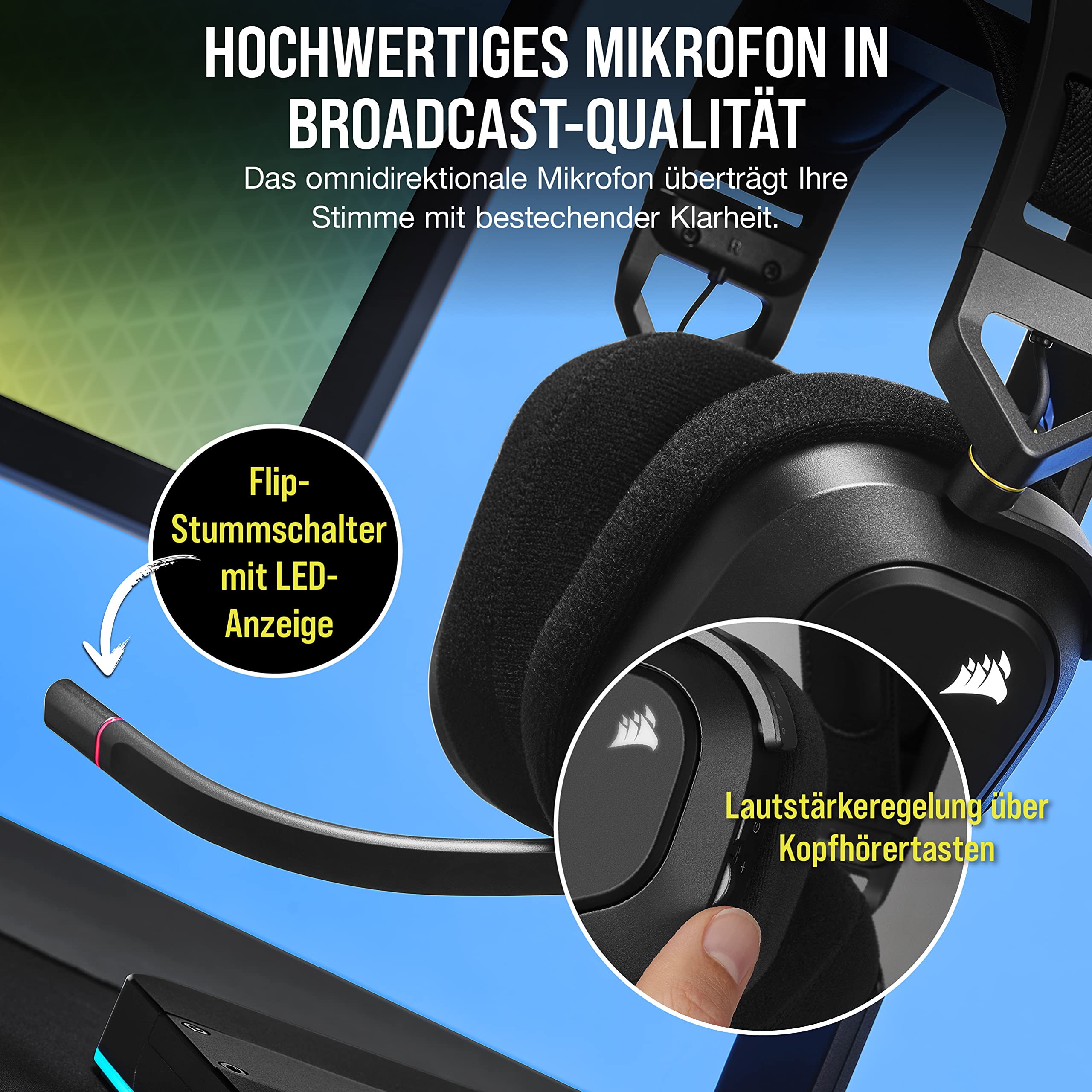 corsair-hs80-rgb-wireless-multiplattform-gaming-headset-carbon-dolby-atmos-50mm- image 7