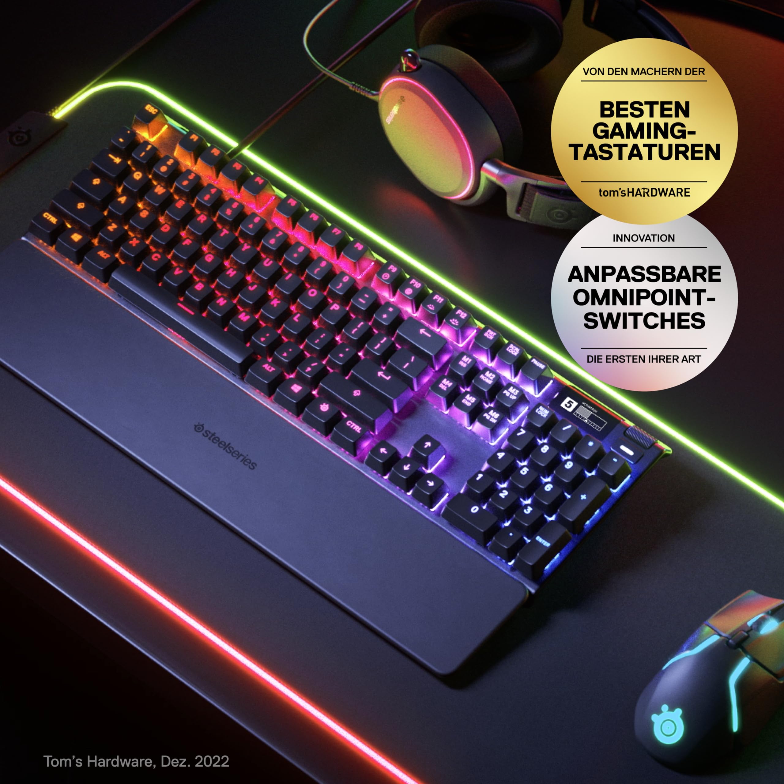 steelseries-apex-pro-hypermagnetic-gaming-tastatur-anpassbarer-ausl-sepunkt-oled image 2