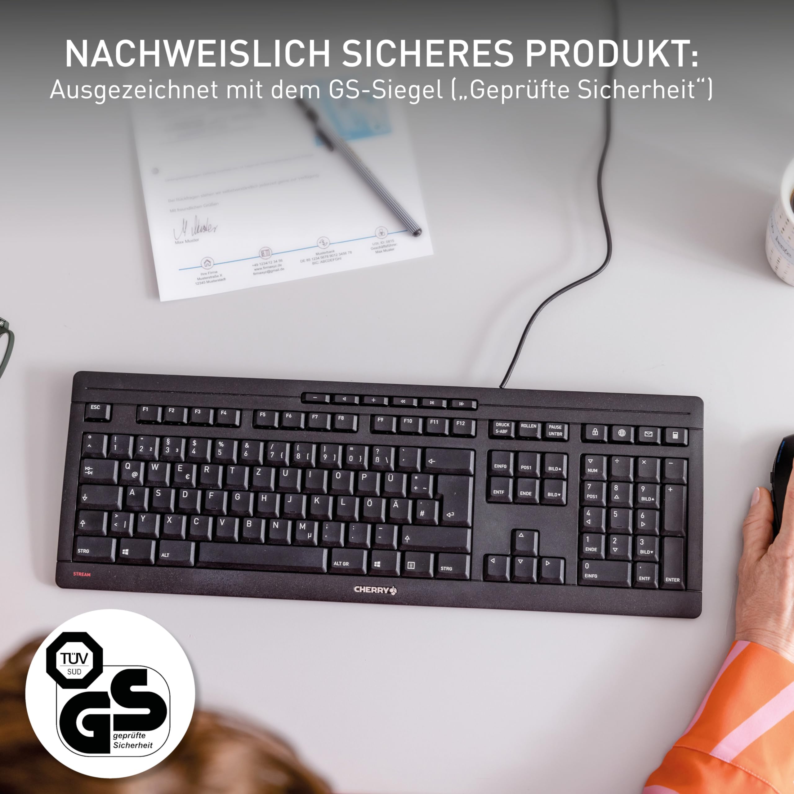 cherry-stream-keyboard-kabelgebundene-tastatur-ungarisches-layout-qwertz-fl-ster image 7