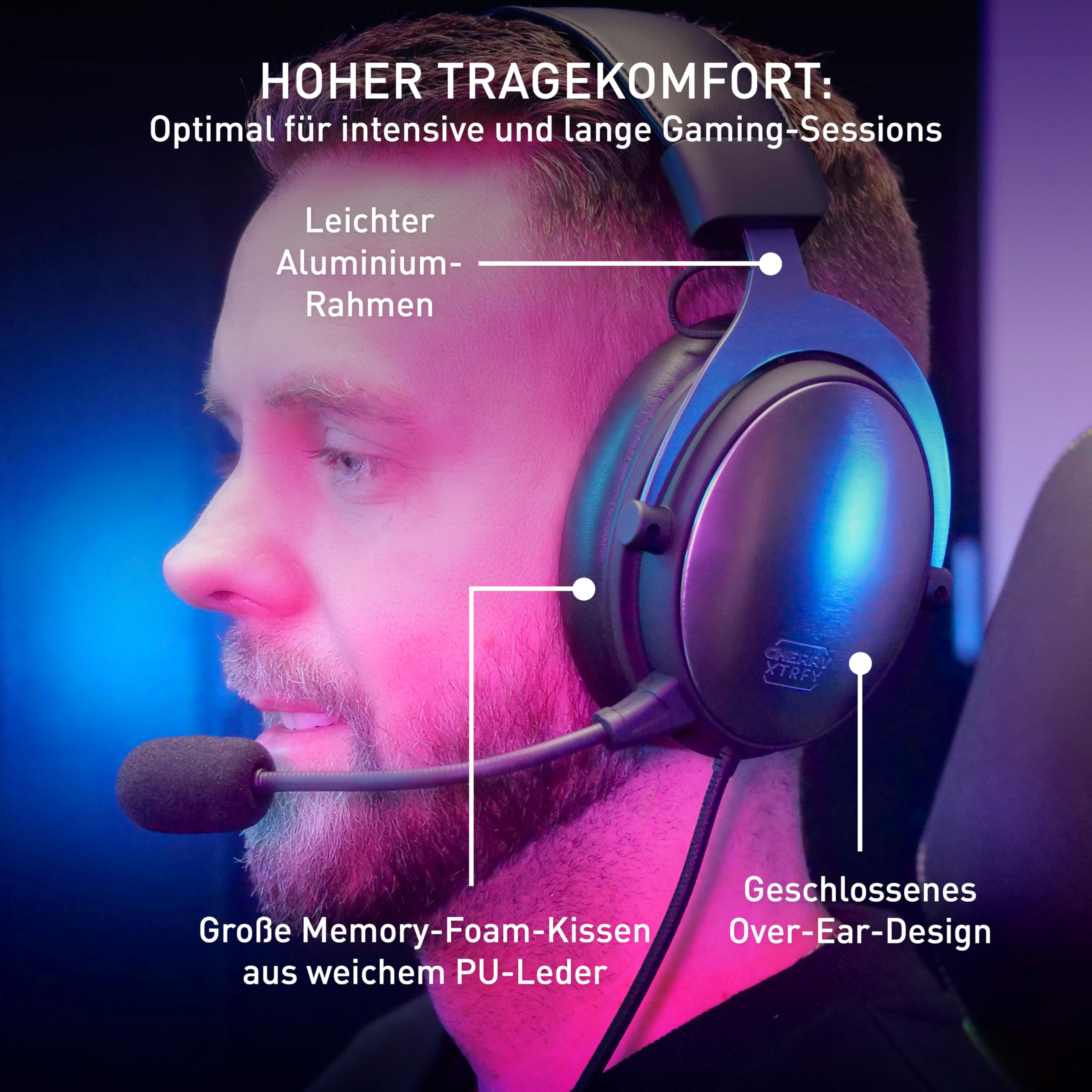 cherry-xtrfy-h1-profi-gaming-headset-esports-optimiert-mit-60mm-treibern-2-mikro image 3