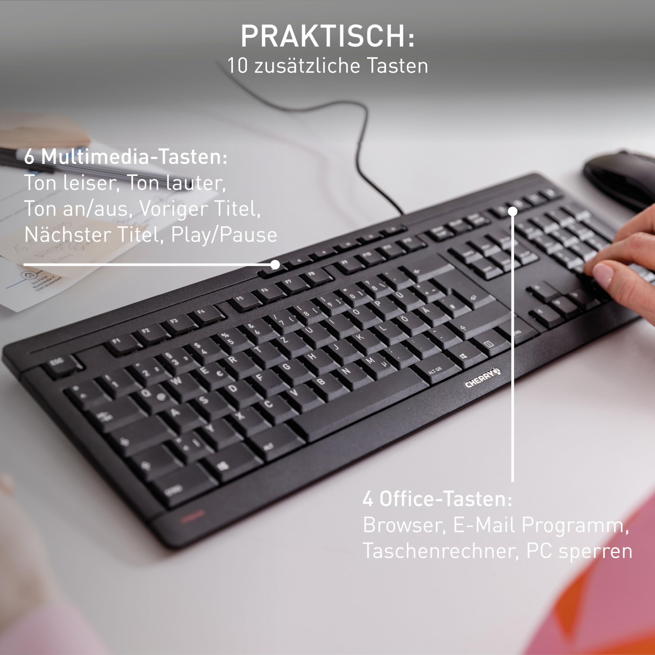cherry-stream-keyboard-kabelgebundene-tastatur-ungarisches-layout-qwertz-fl-ster image 3
