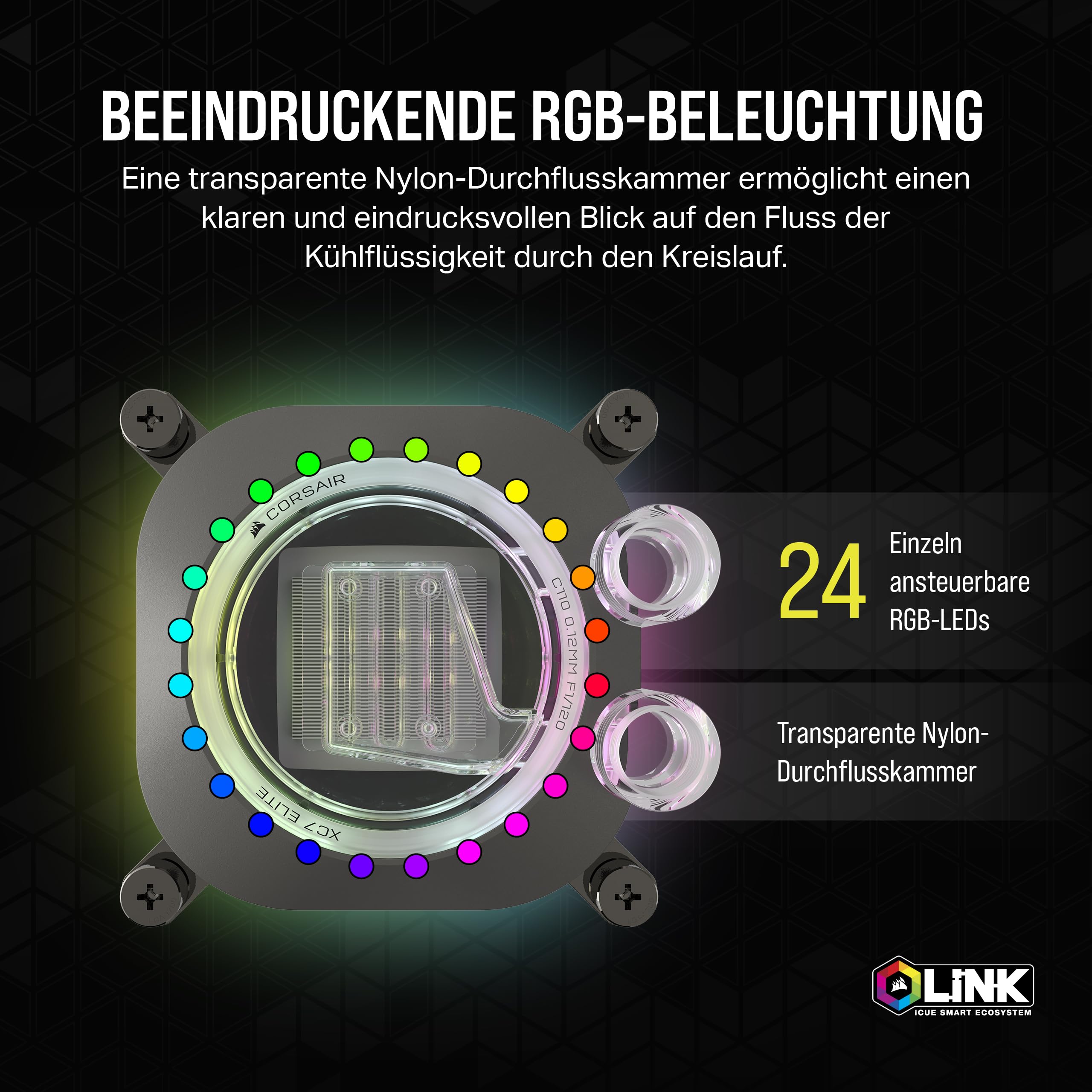 corsair-icue-link-xc7-rgb-elite-cpu-wasserk-hler-lga-1700-am5-stealth-grau image 6