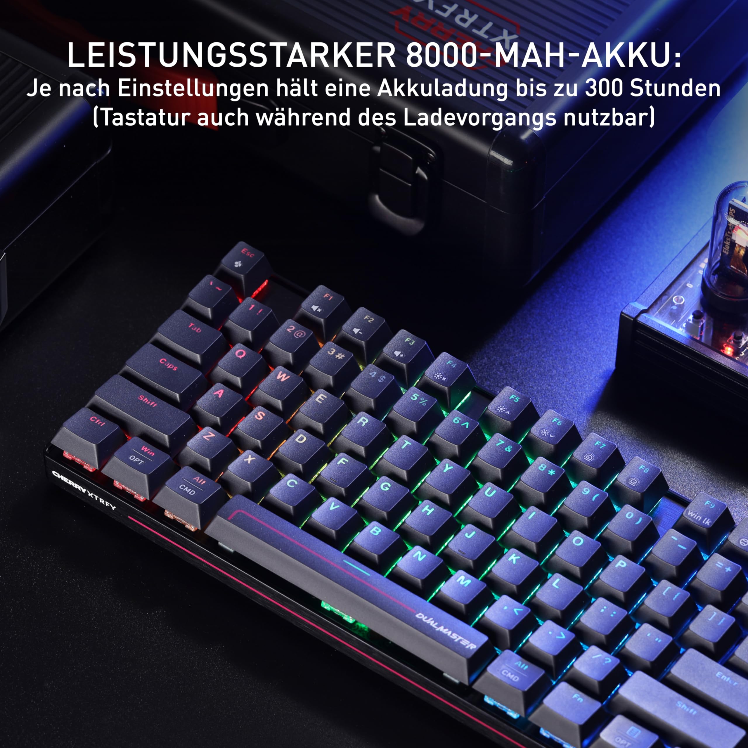 cherry-xtrfy-mx-8-2-pro-tmr-wireless-gaming-tastatur-tkl-de-qwertz-schwarz image 6