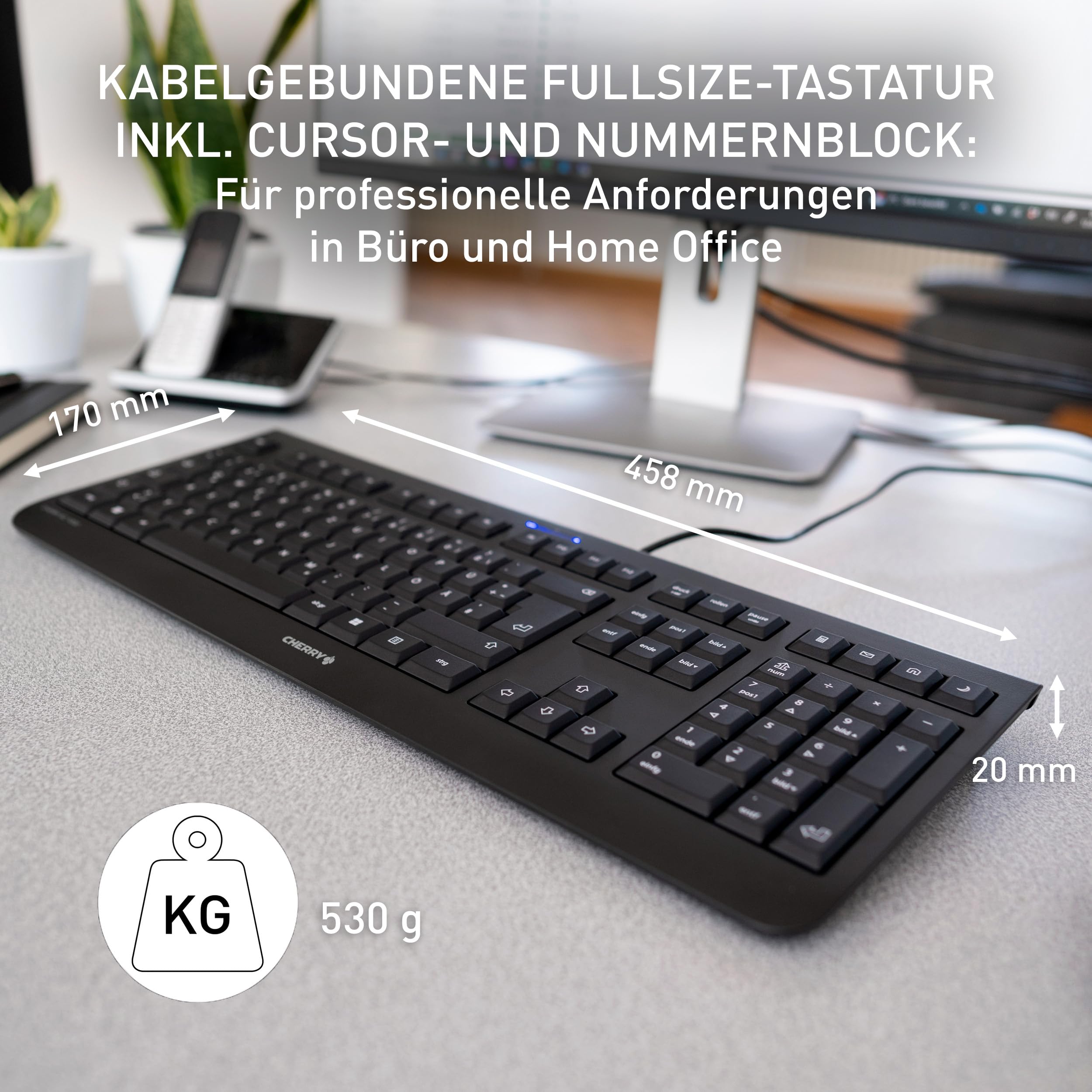 cherry-kc-1000-usb-tastatur-kabelgebunden-flaches-design-deutsche-qwertz-schwarz image 2