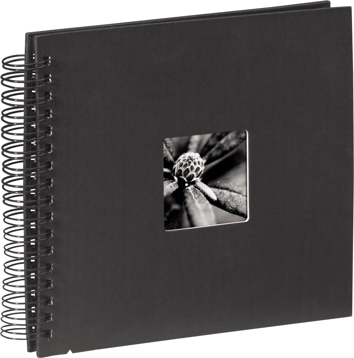 hama-fine-art-fotoalbum-28x24-cm-spiralalbum-50-schwarze-seiten-zum-einkleben-un image 1
