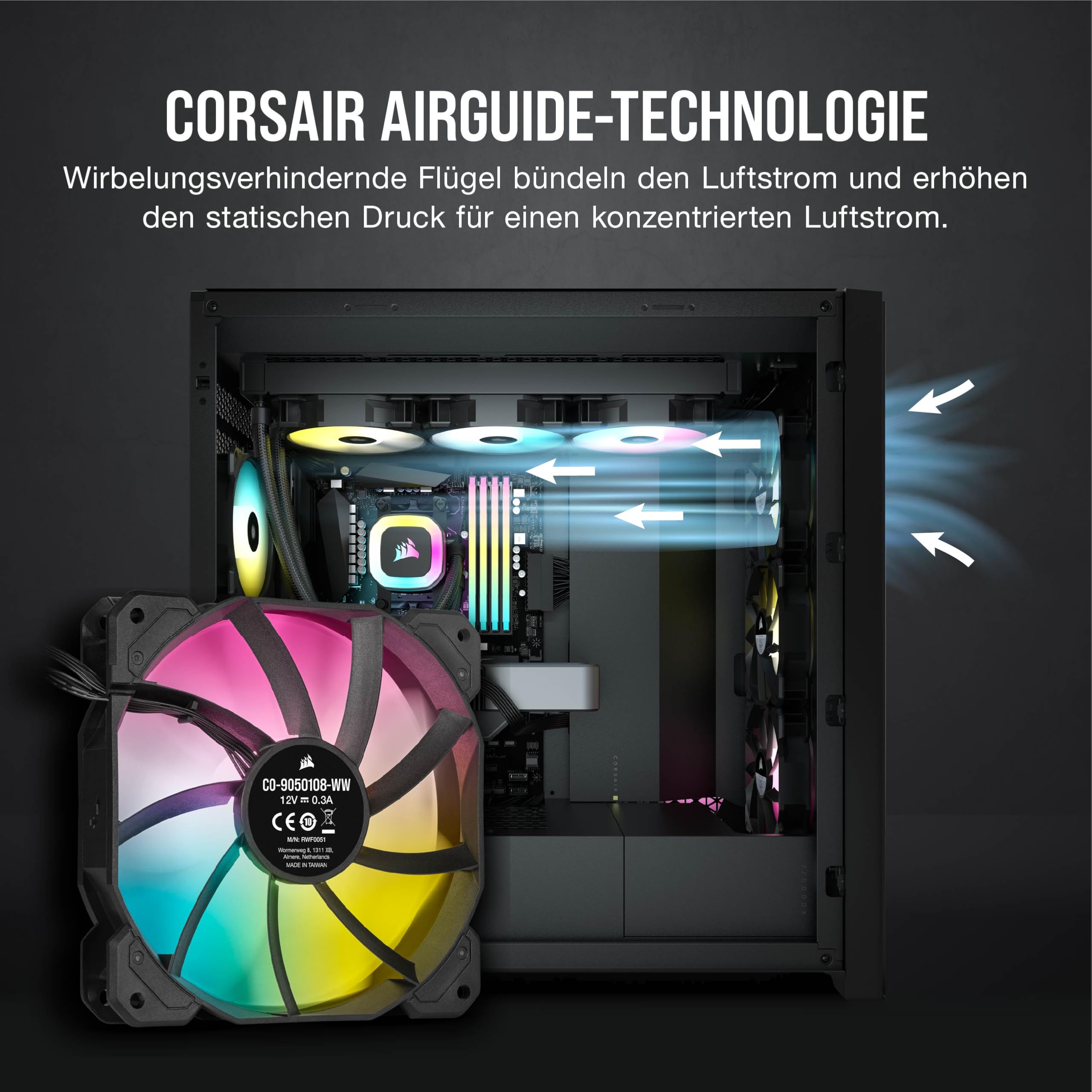 corsair-h100-rgb-fl-ssig-cpu-k-hler-240mm-aio-sp120-rgb-elite-l-fter-argb-adapte image 6