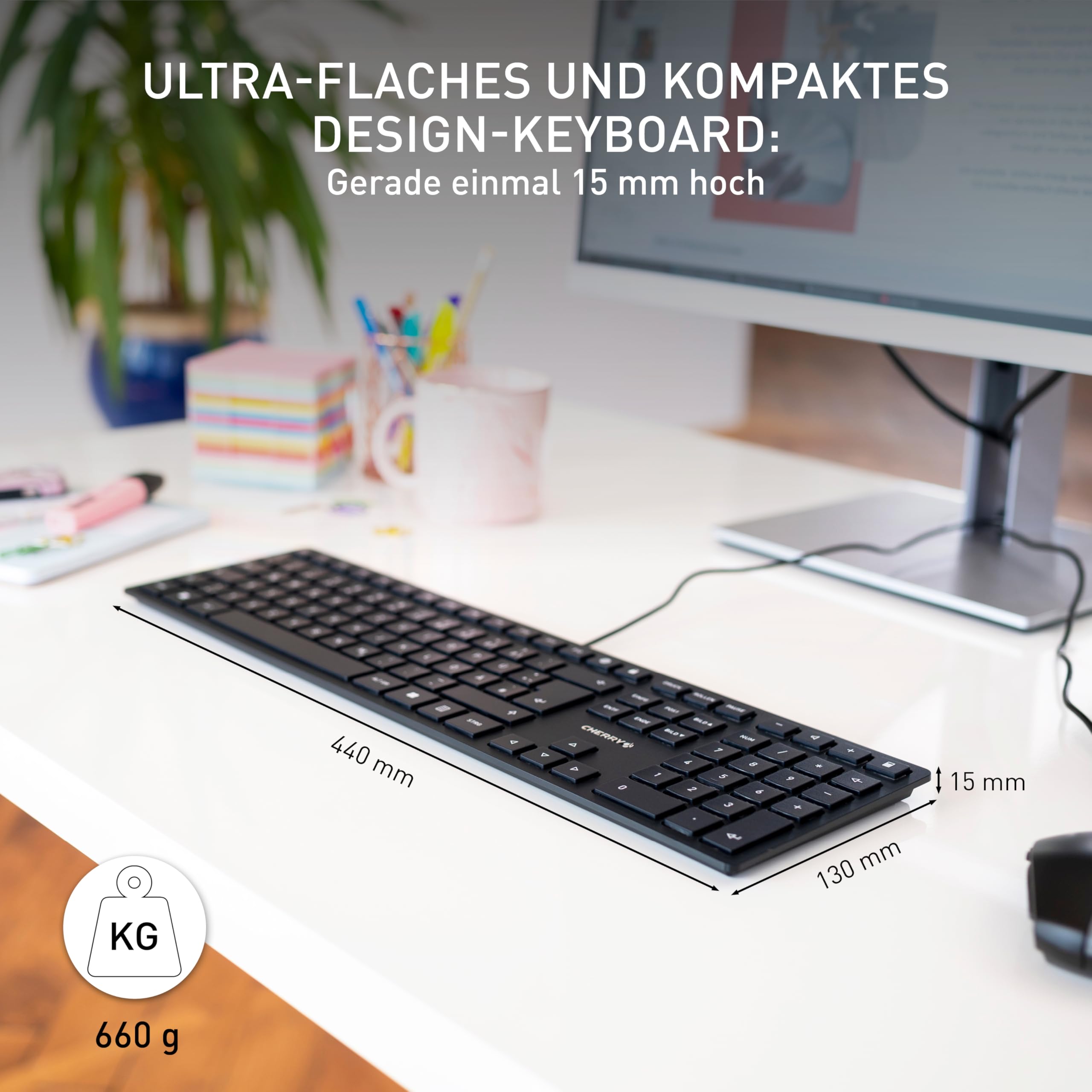 cherry-kc-6000-slim-kabellose-usb-tastatur-mit-sondertasten image 2