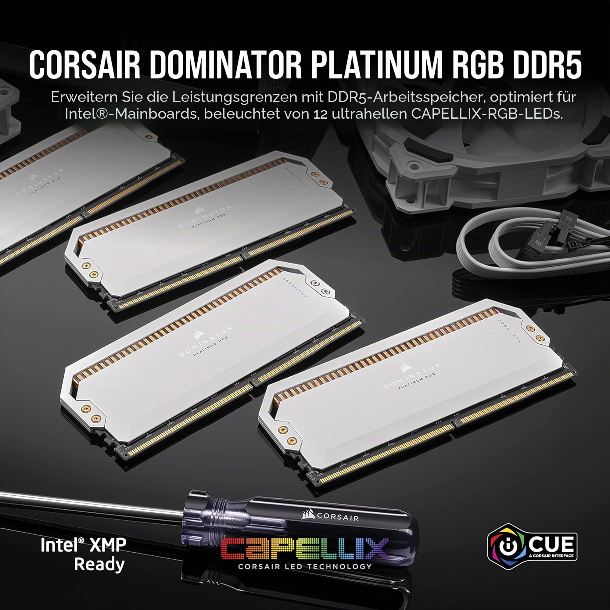 corsair-dominator-platinum-rgb-ddr5-ram-64gb-2x32gb-5600mhz-cl40-wei image 2