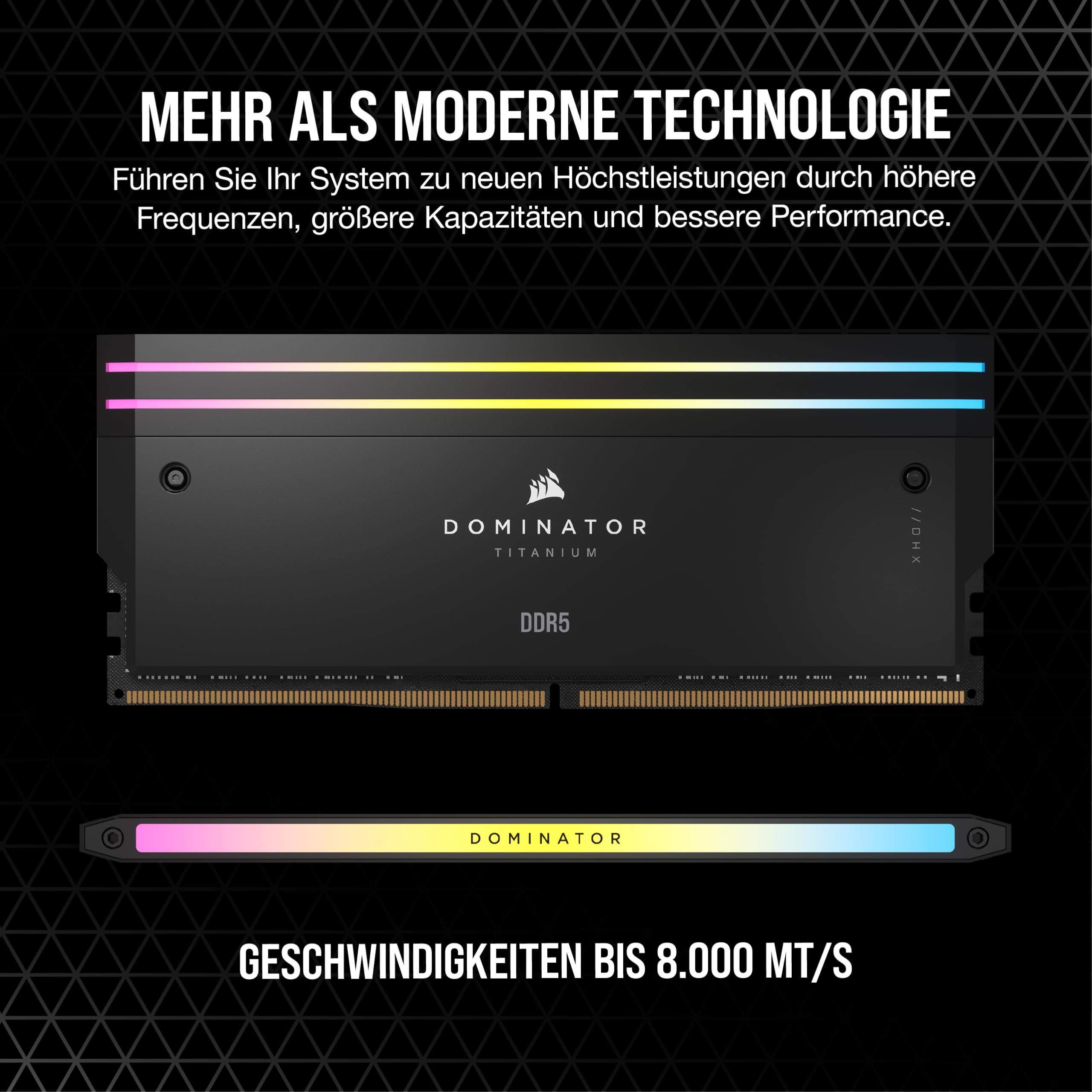 corsair-dominator-titanium-rgb-ddr5-ram-96gb-4x24gb-6400mhz-schwarz image 3