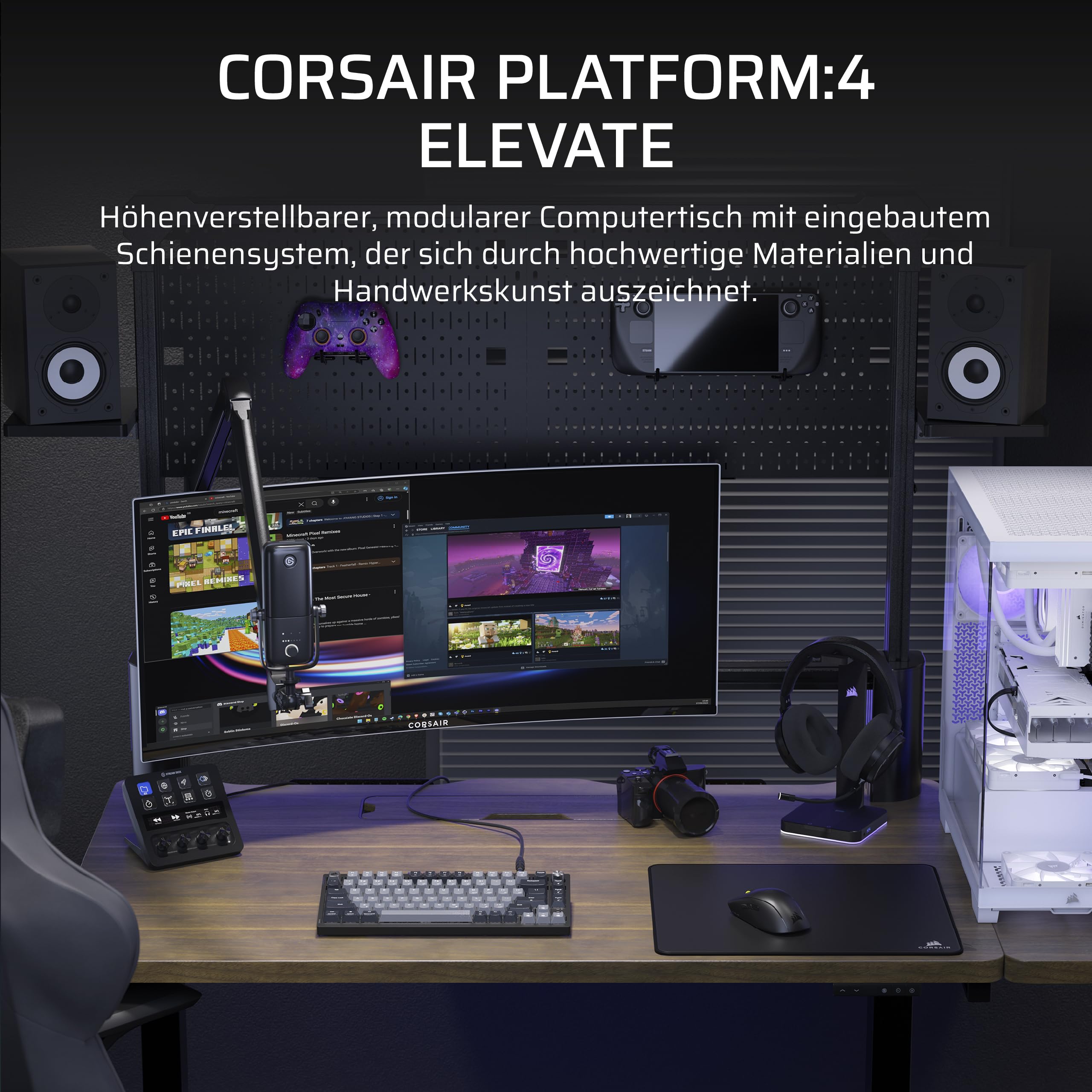 corsair-platform-4-elevate-h-henverstellbarer-elektrischer-steh-sitz-schreibtisc image 2