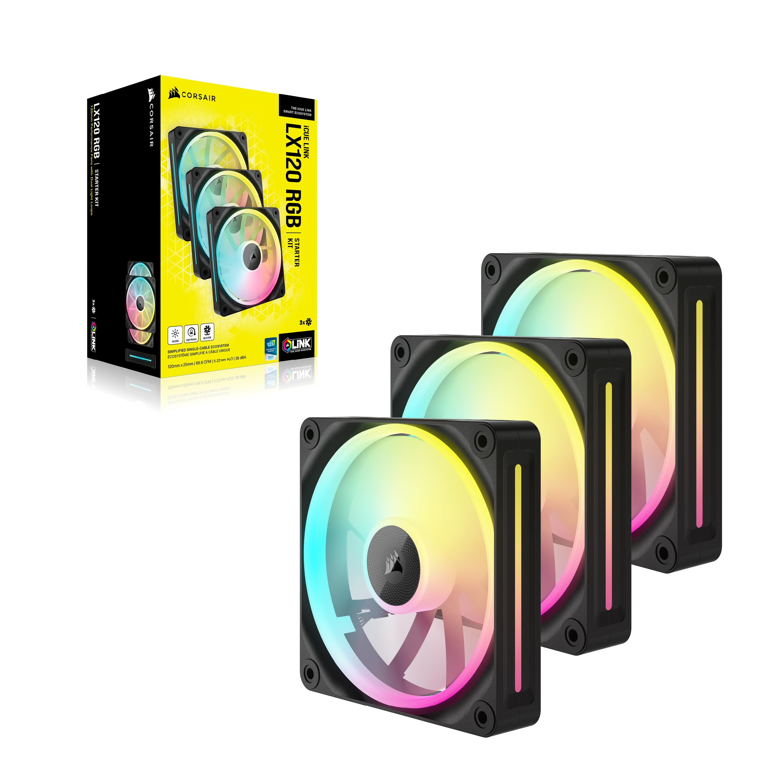 corsair-icue-link-lx120-rgb-120mm-pwm-l-fter-3er-pack-mit-doppel-lichtschleifen- image 8